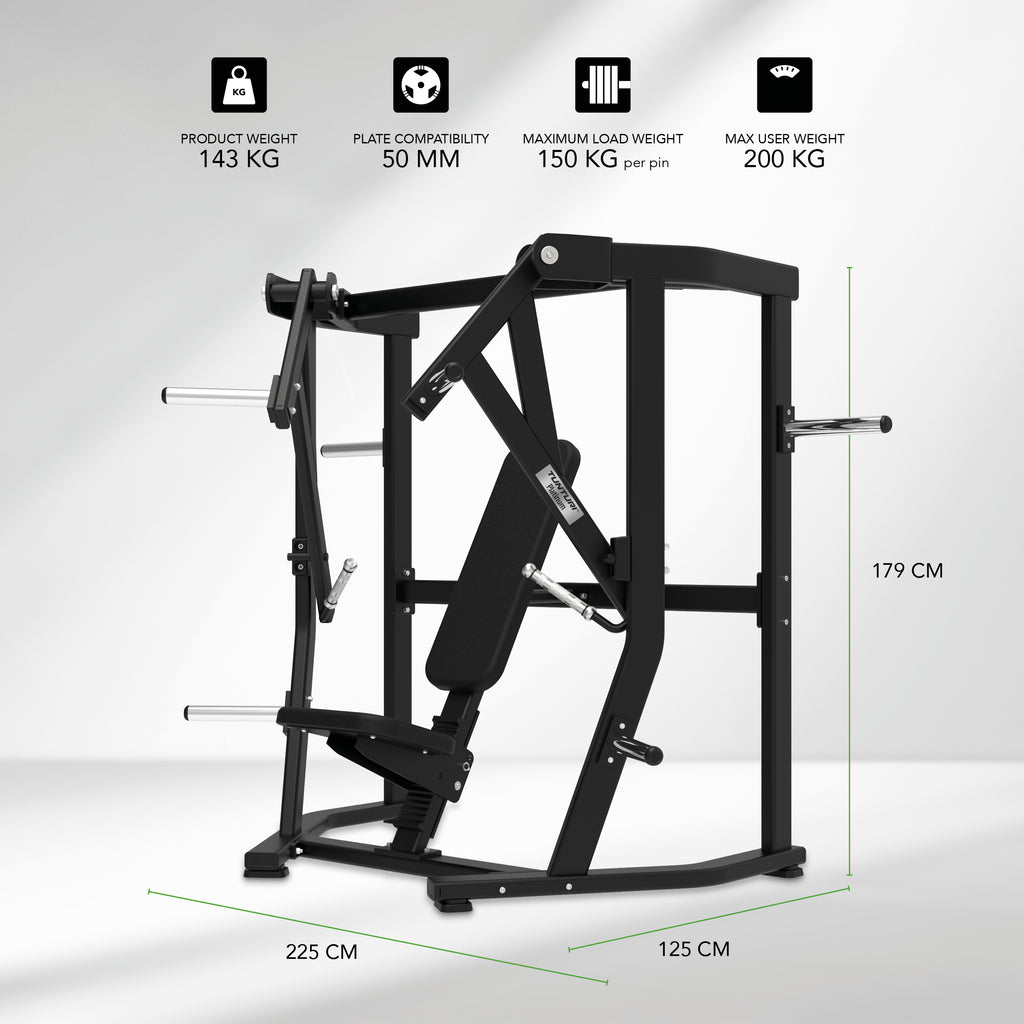 Tunturi Platinum - Wide Chest Press - Plate loaded - V-series afbeelding 2