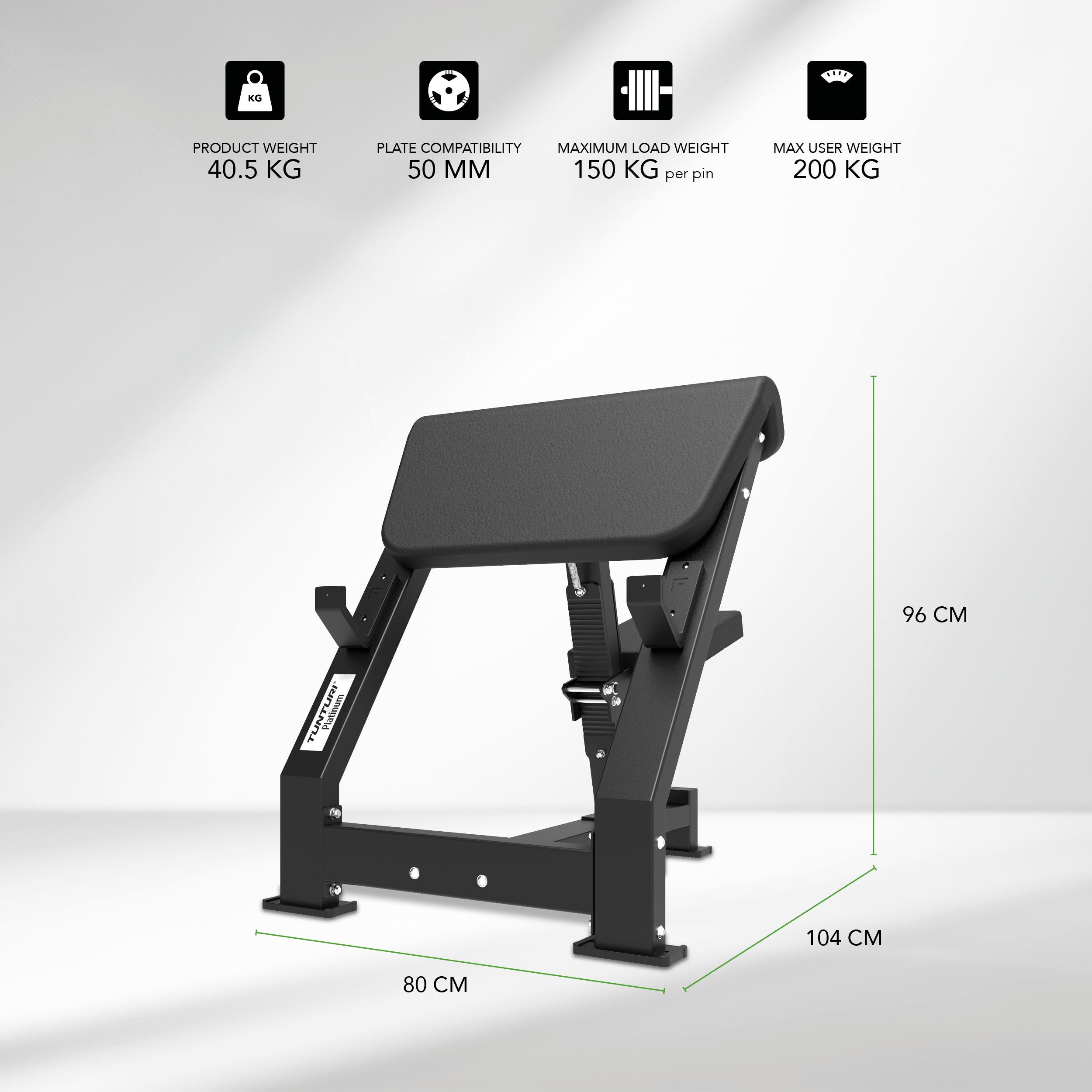 Tunturi Platinum - Preacher Curl - V-series afbeelding 2