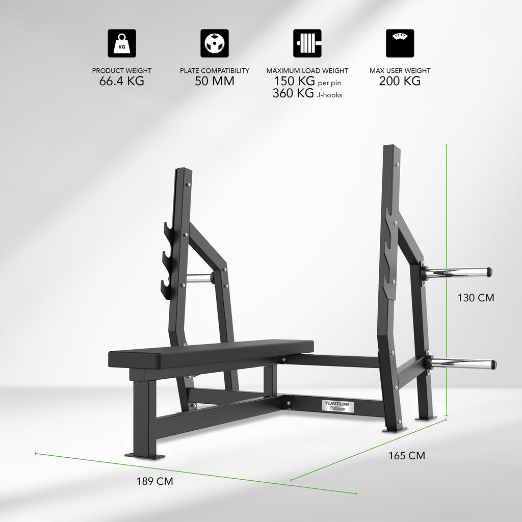 Tunturi Platinum - Horizontal Bench Press - V-series afbeelding 2