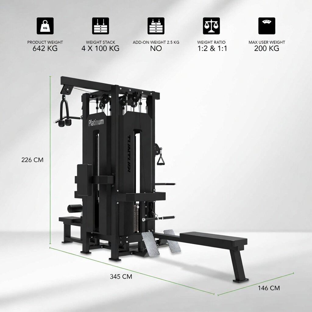 Tunturi Platinum - Multi Station/4 Stations - Selectorized - V-series afbeelding 2