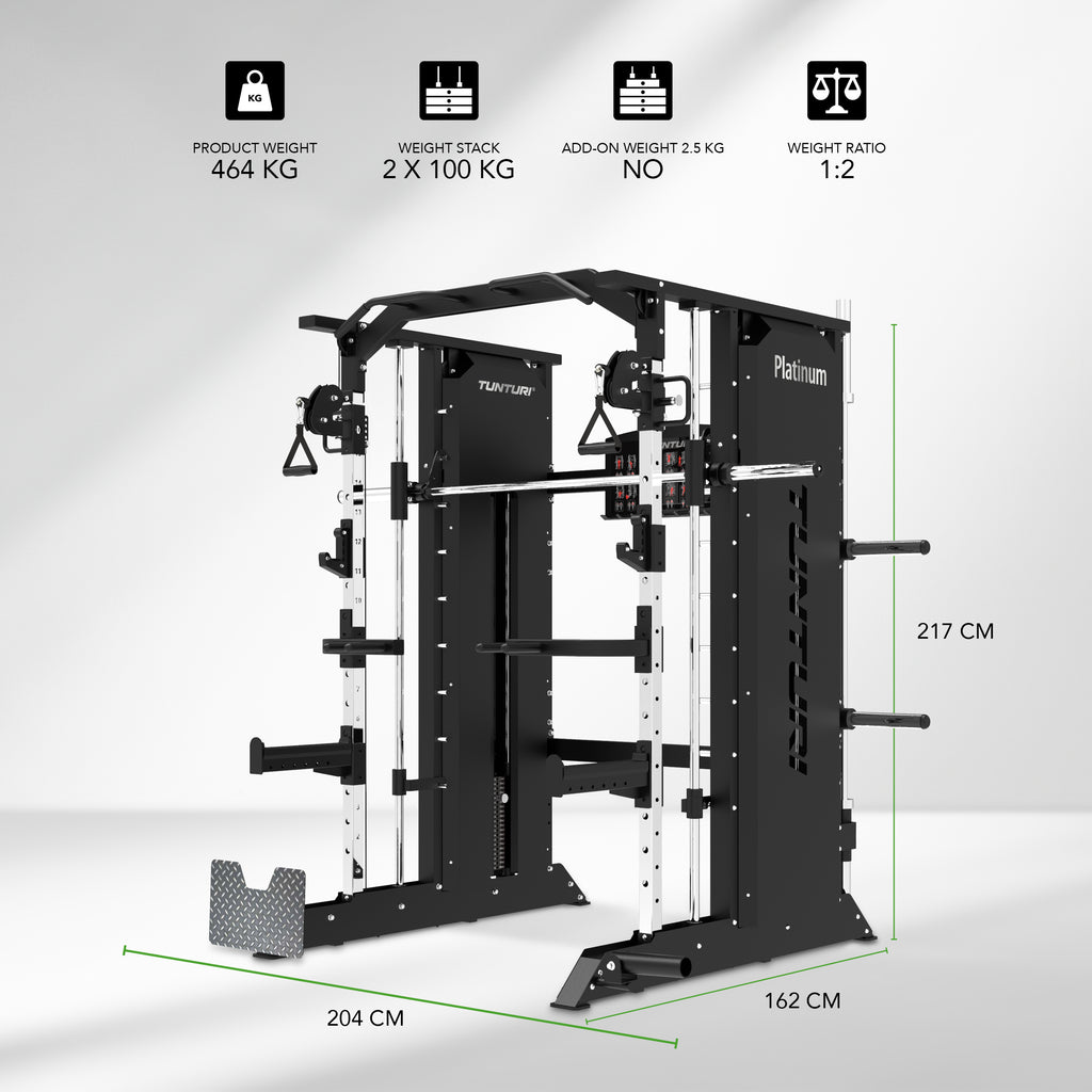 Tunturi Platinum - Full Smith/Functional trainer - Selectorized - V-series afbeelding 2