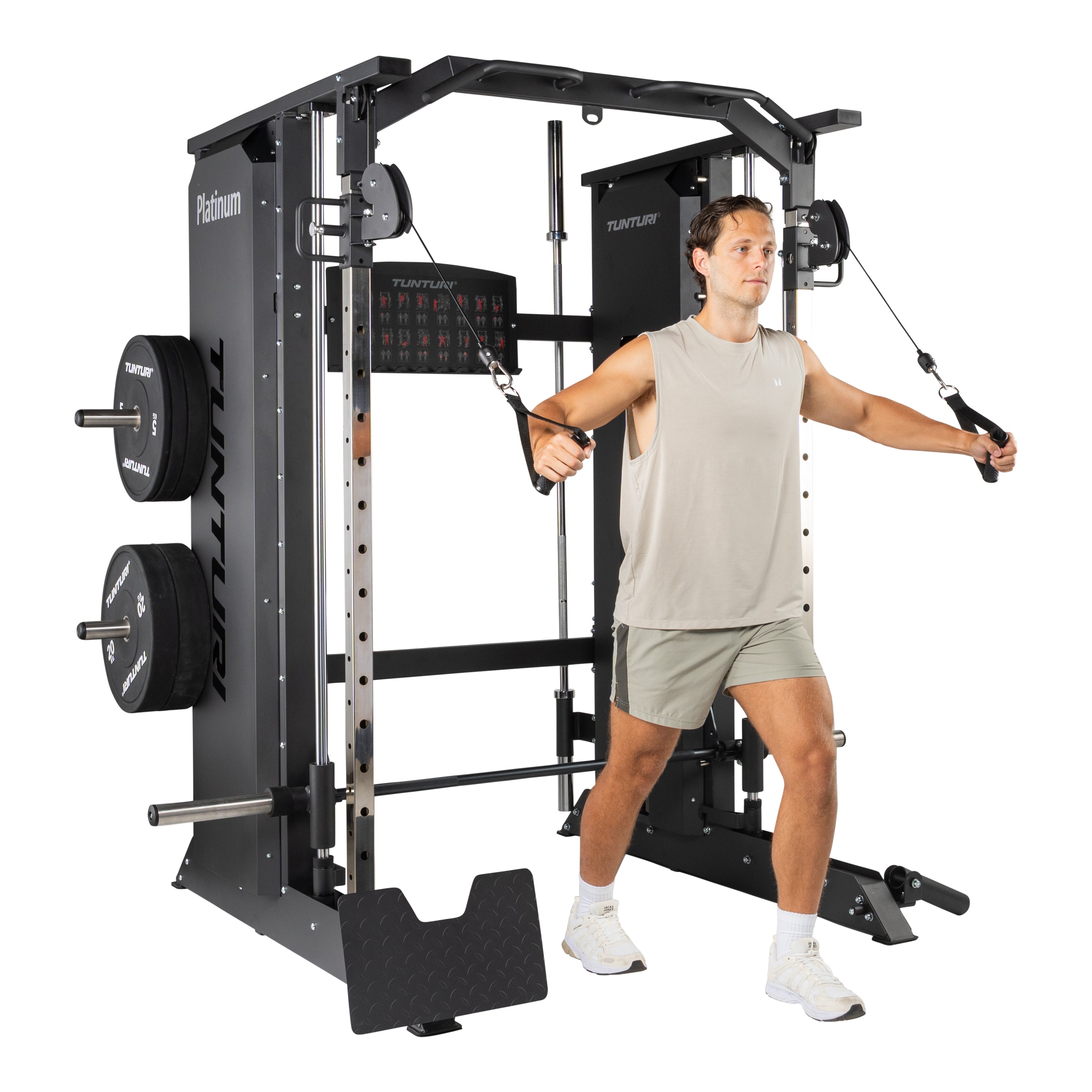 Tunturi Platinum - Full Smith/Functional trainer - Selectorized - V-series afbeelding 18