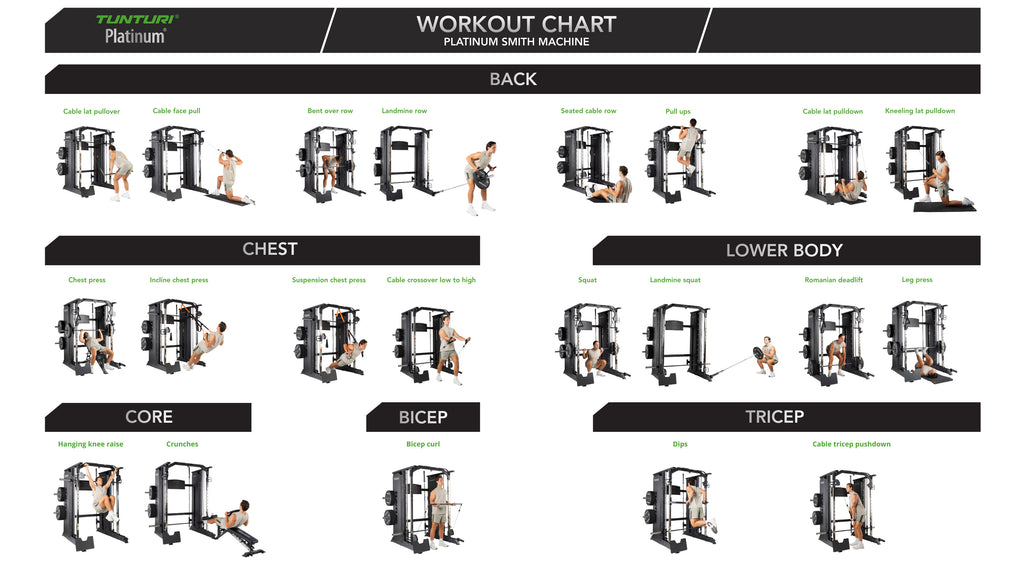 Tunturi Platinum - Full Smith/Functional trainer - Selectorized - V-series afbeelding 7