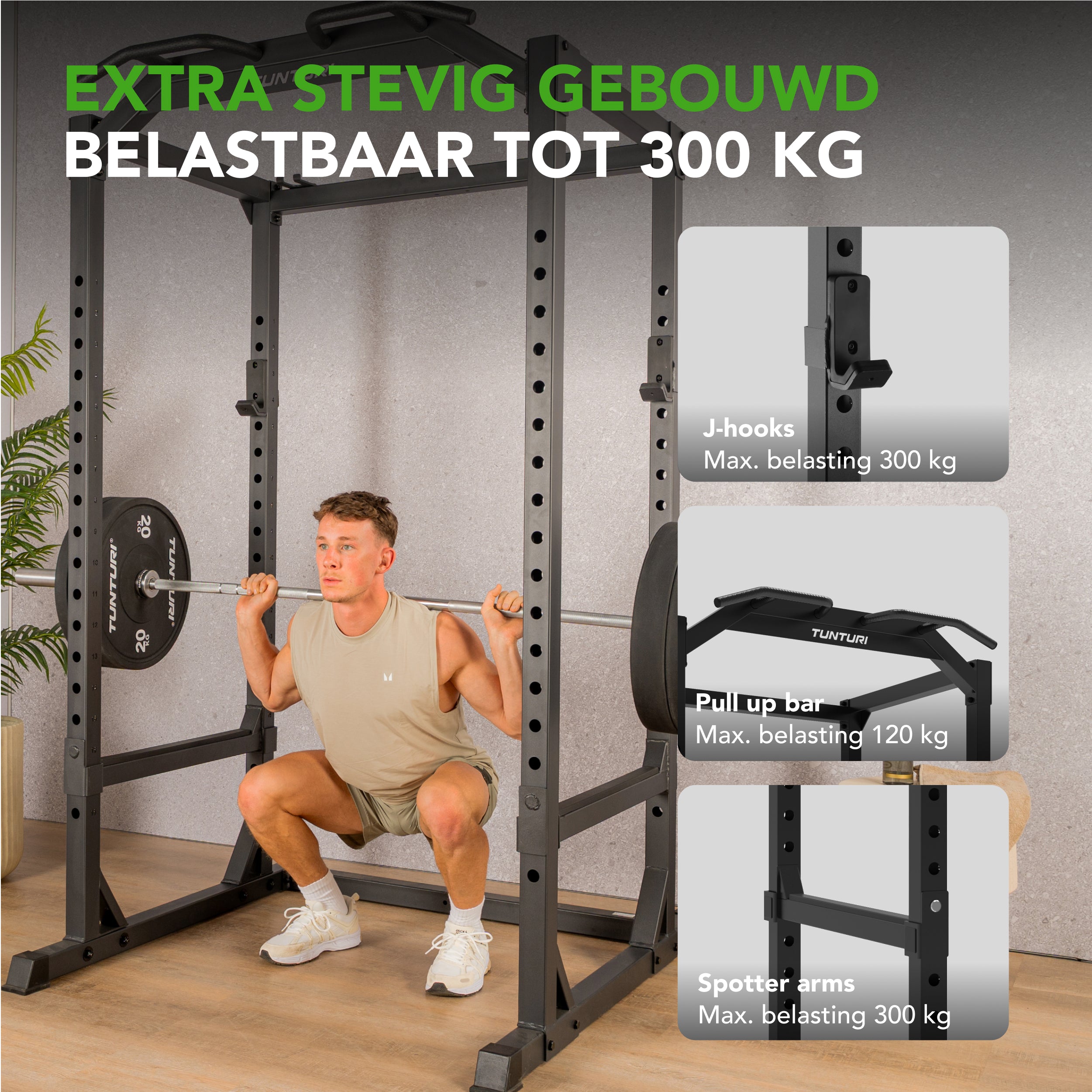 Tunturi PR60 Power Rack (1/2) afbeelding 7