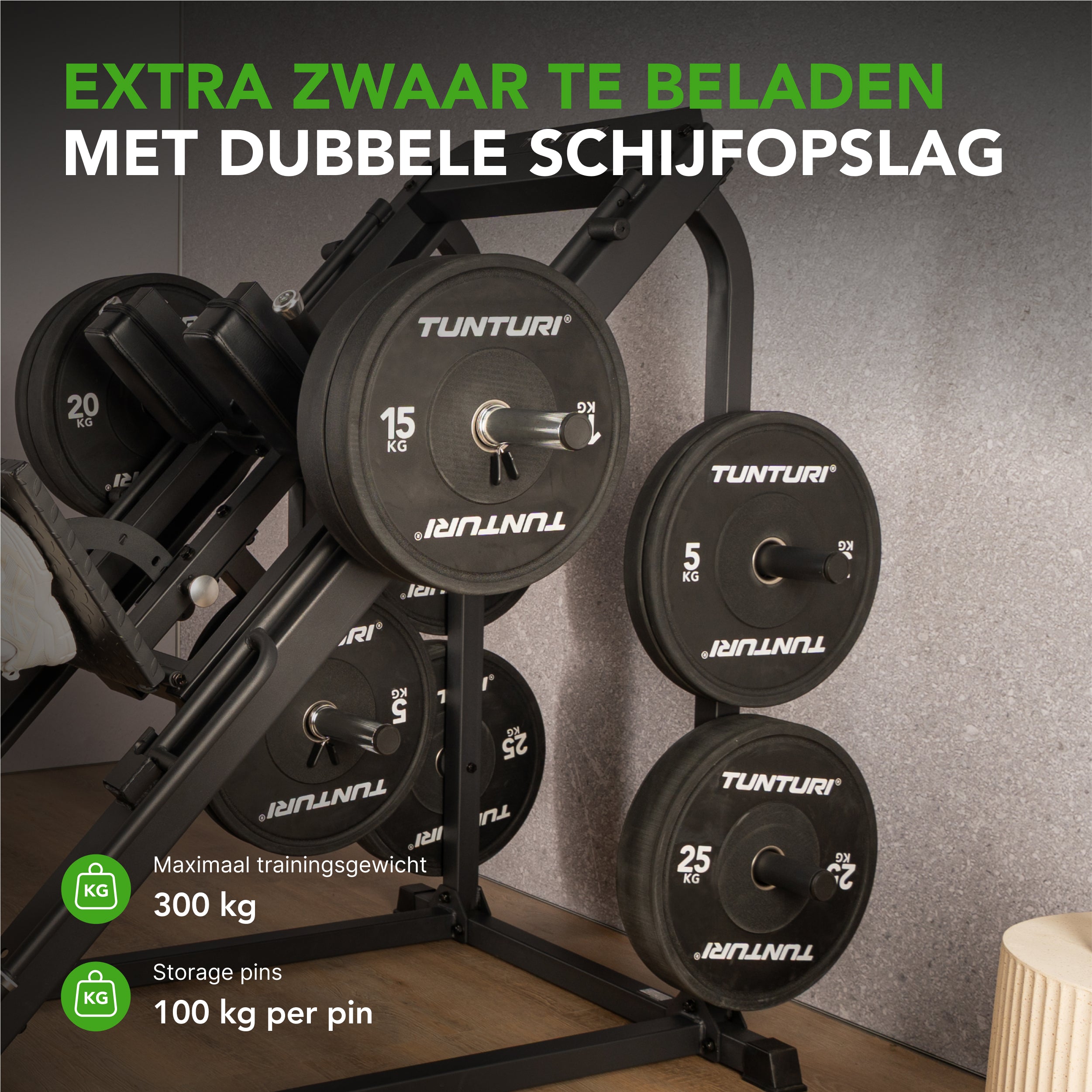 Tunturi LP60 Leg Press/Hack Squat (1/4) afbeelding 11