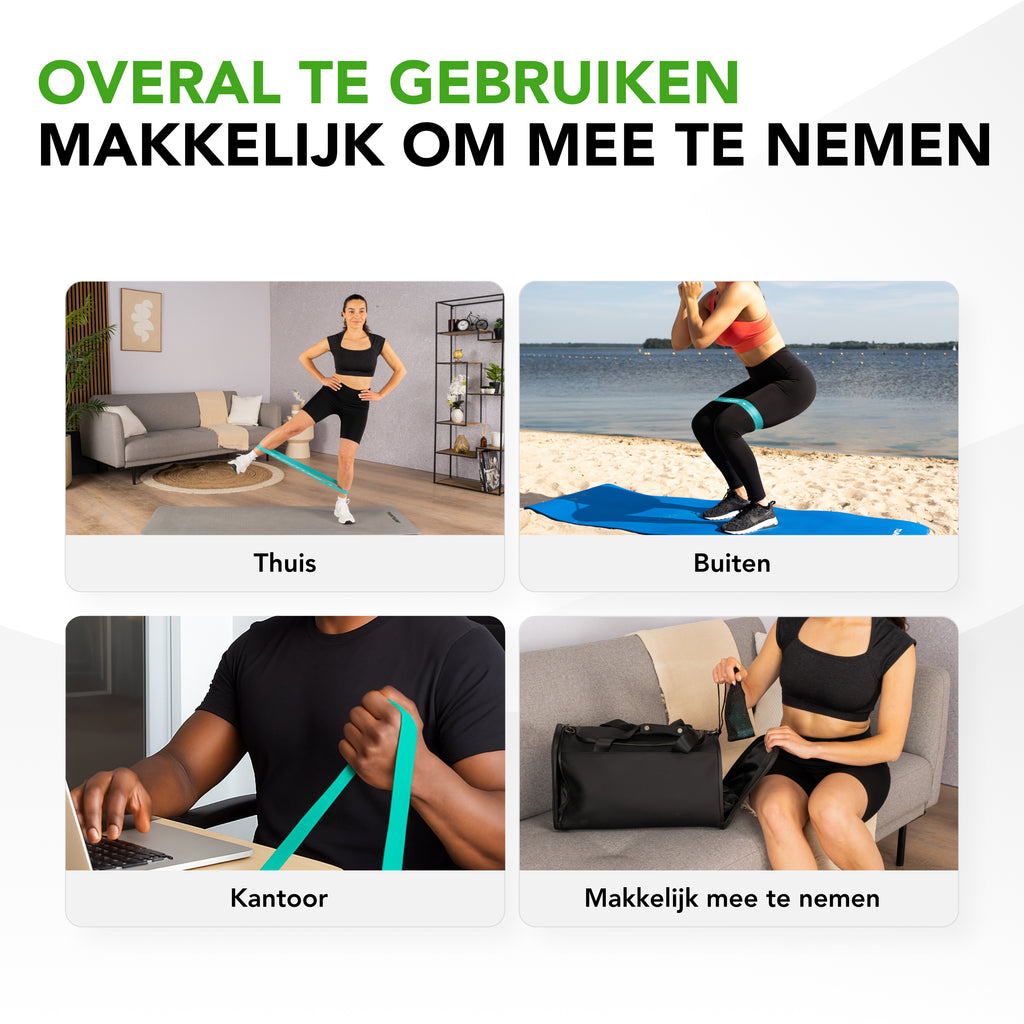 Tunturi Mini Resistance Band Set 4pcs afbeelding 6