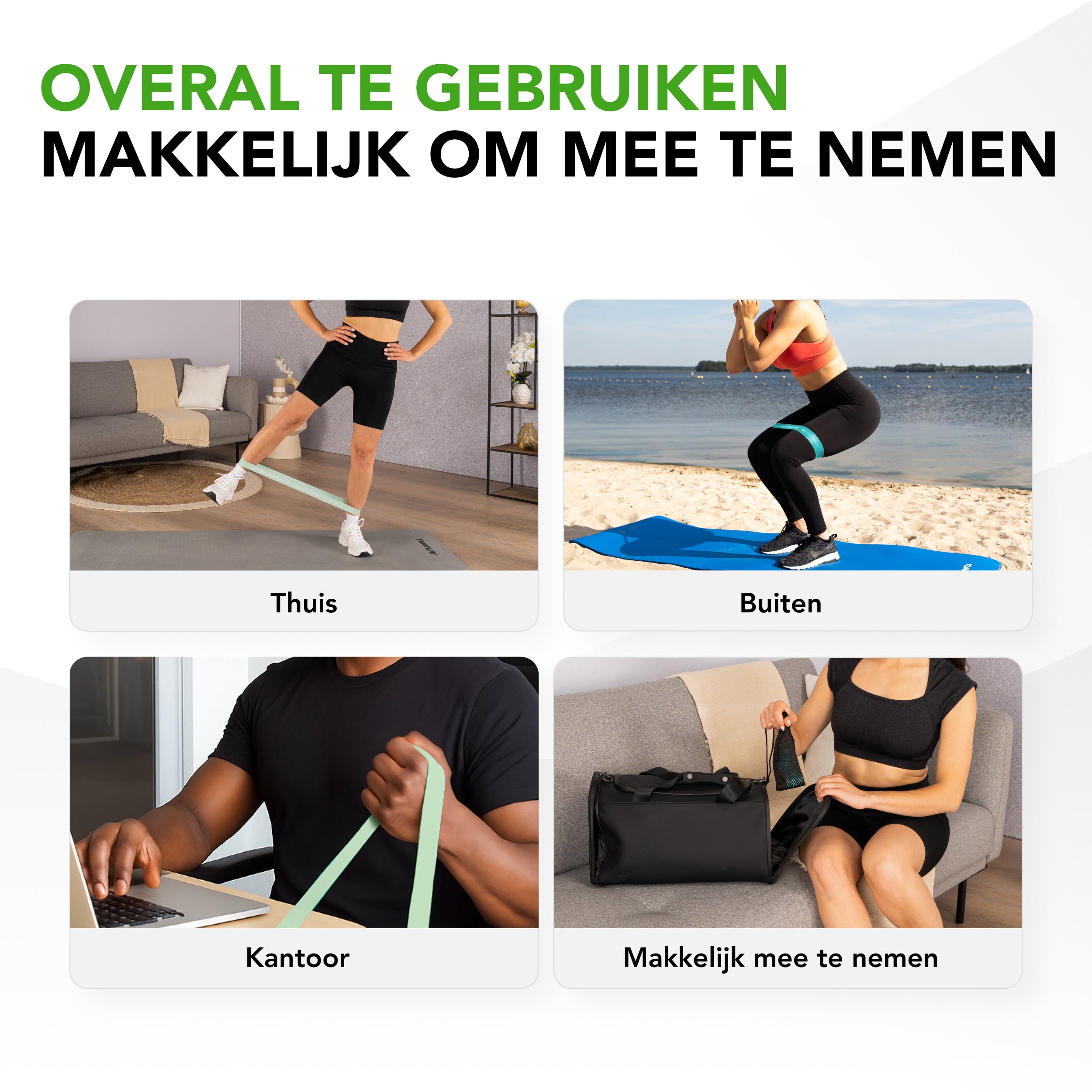 Tunturi Mini Resistance Band Set 5pcs afbeelding 6