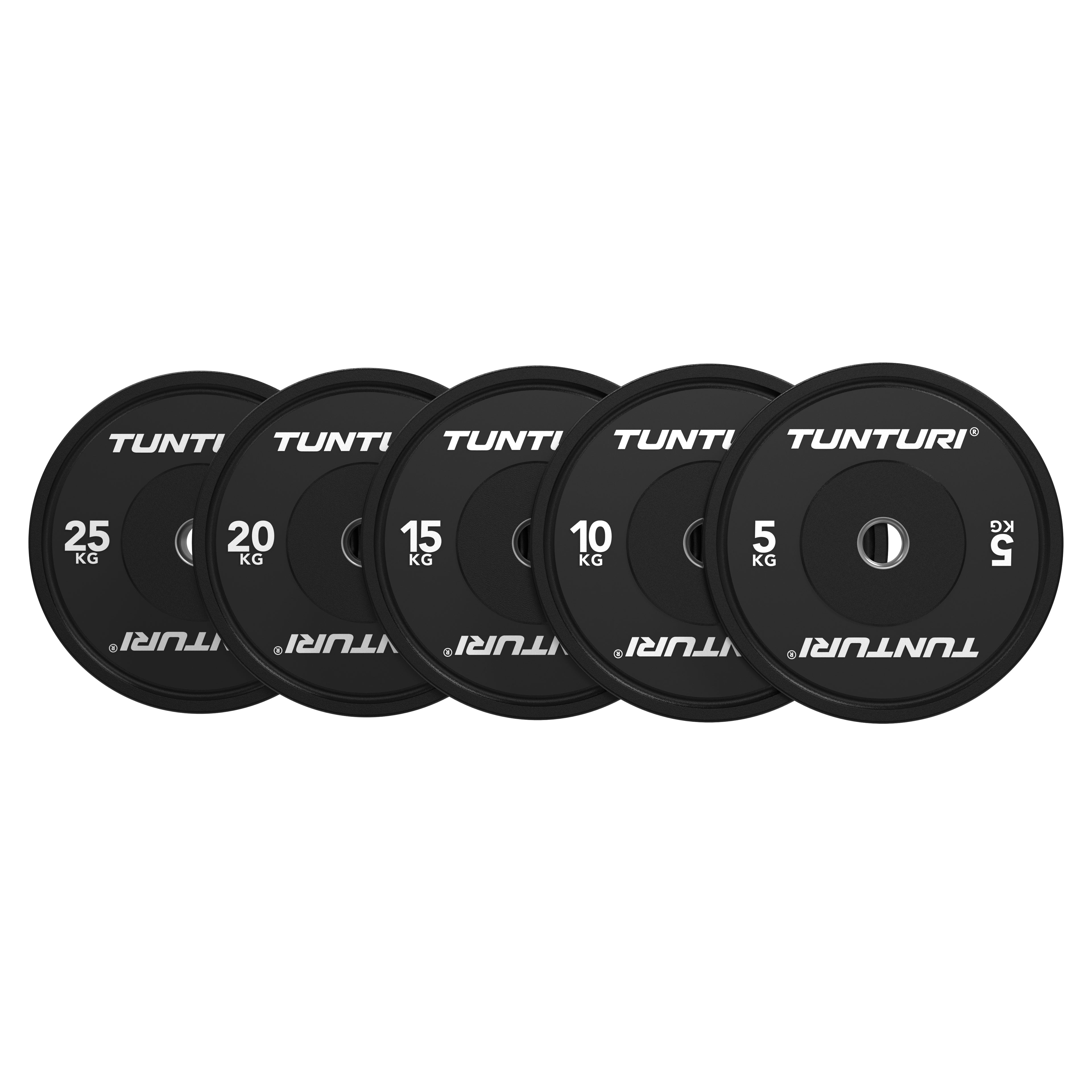 Tunturi Platinum Bumper Plate Black, 10kg afbeelding 5