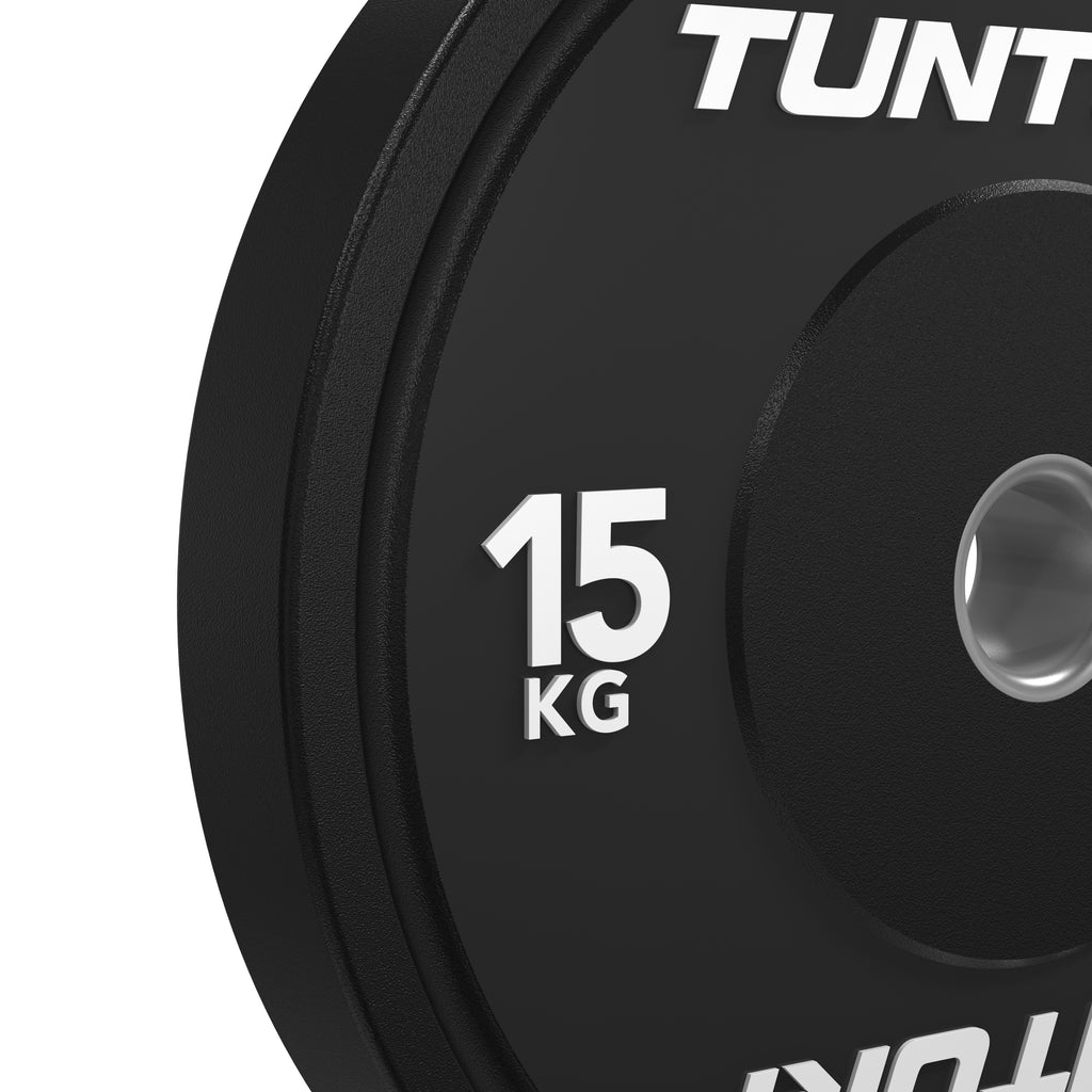 Tunturi Platinum Bumper Plate Black, 15kg afbeelding 9