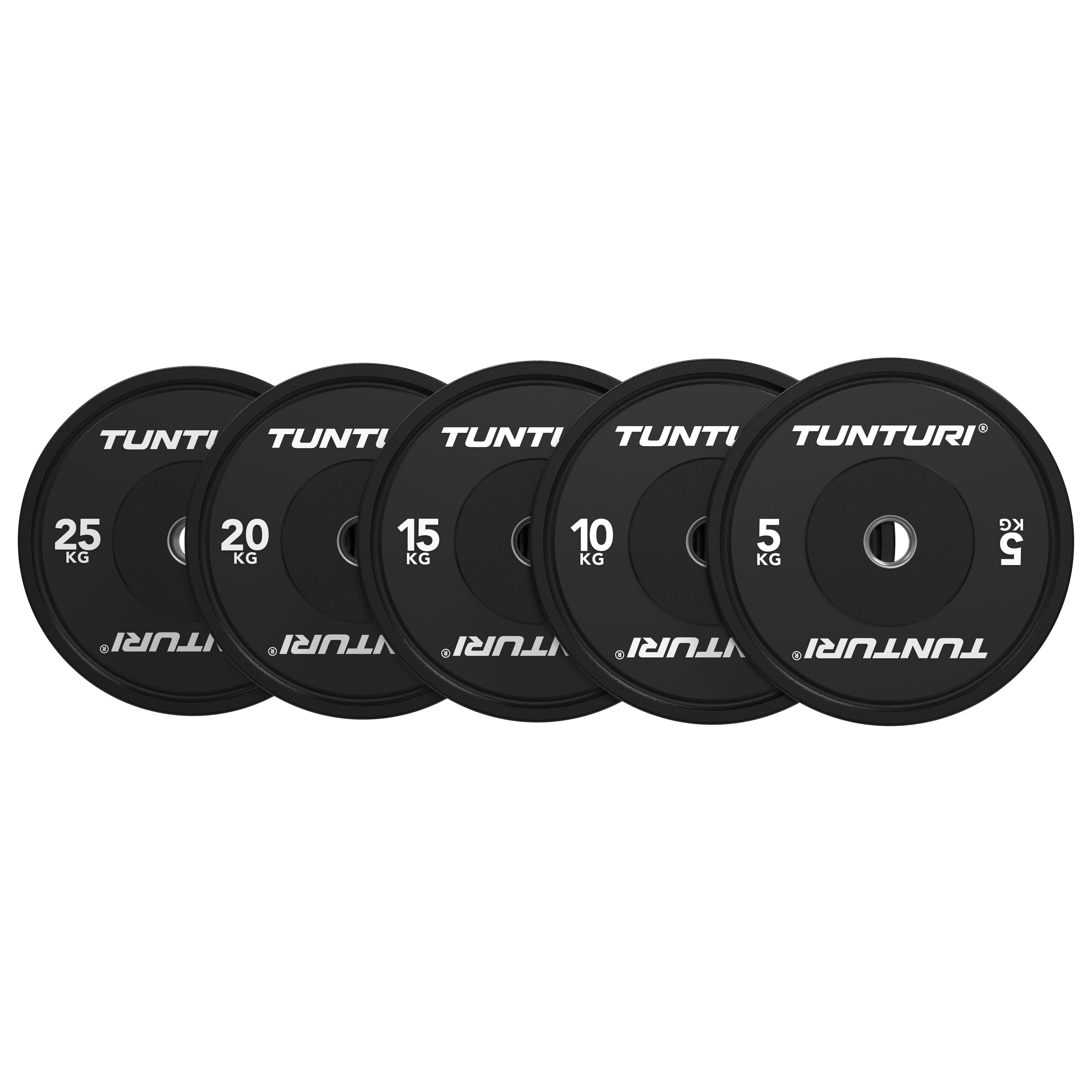 Tunturi Platinum Bumper Plate Black, 20kg afbeelding 5