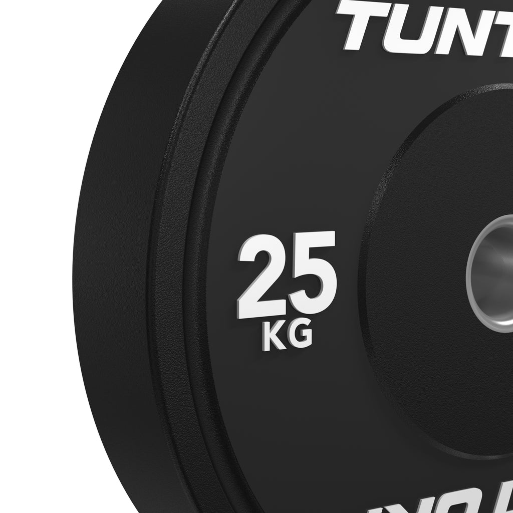Tunturi Platinum Bumper Plate Black, 25kg afbeelding 9