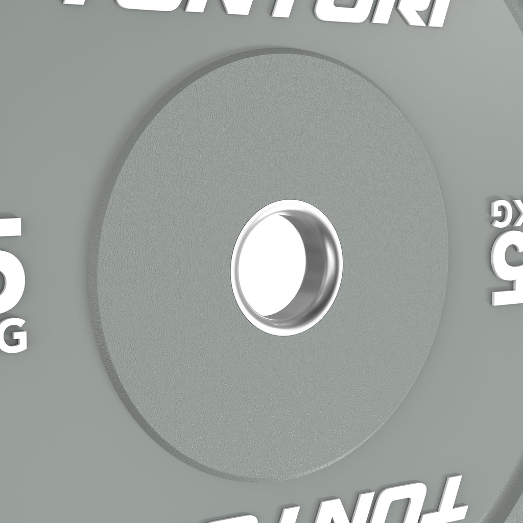 Tunturi Platinum Bumper Plate Grey, 5kg afbeelding 8