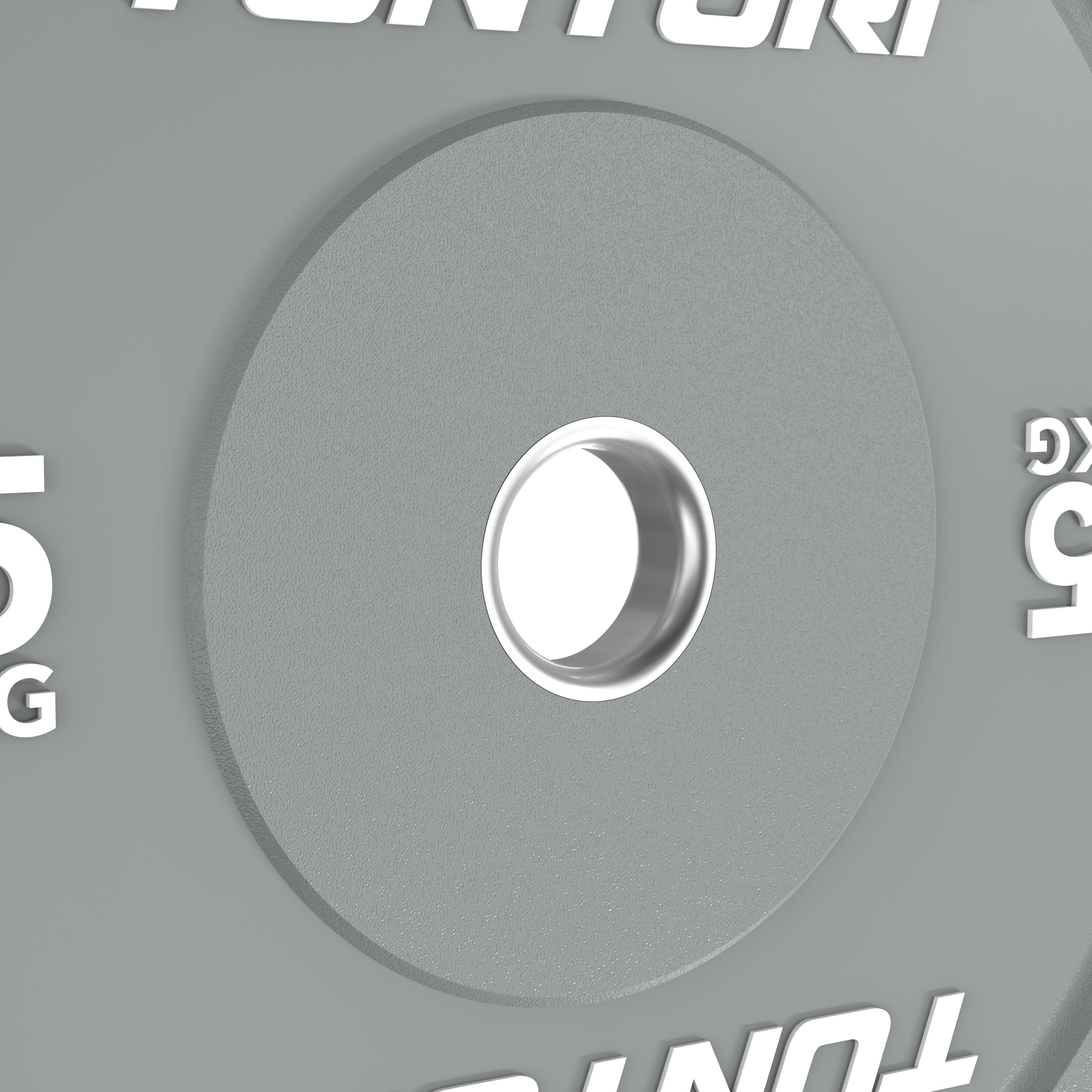 Tunturi Platinum Bumper Plate Grey, 5kg afbeelding 8