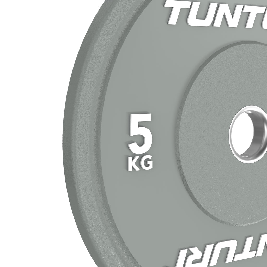 Tunturi Platinum Bumper Plate Grey, 5kg afbeelding 9