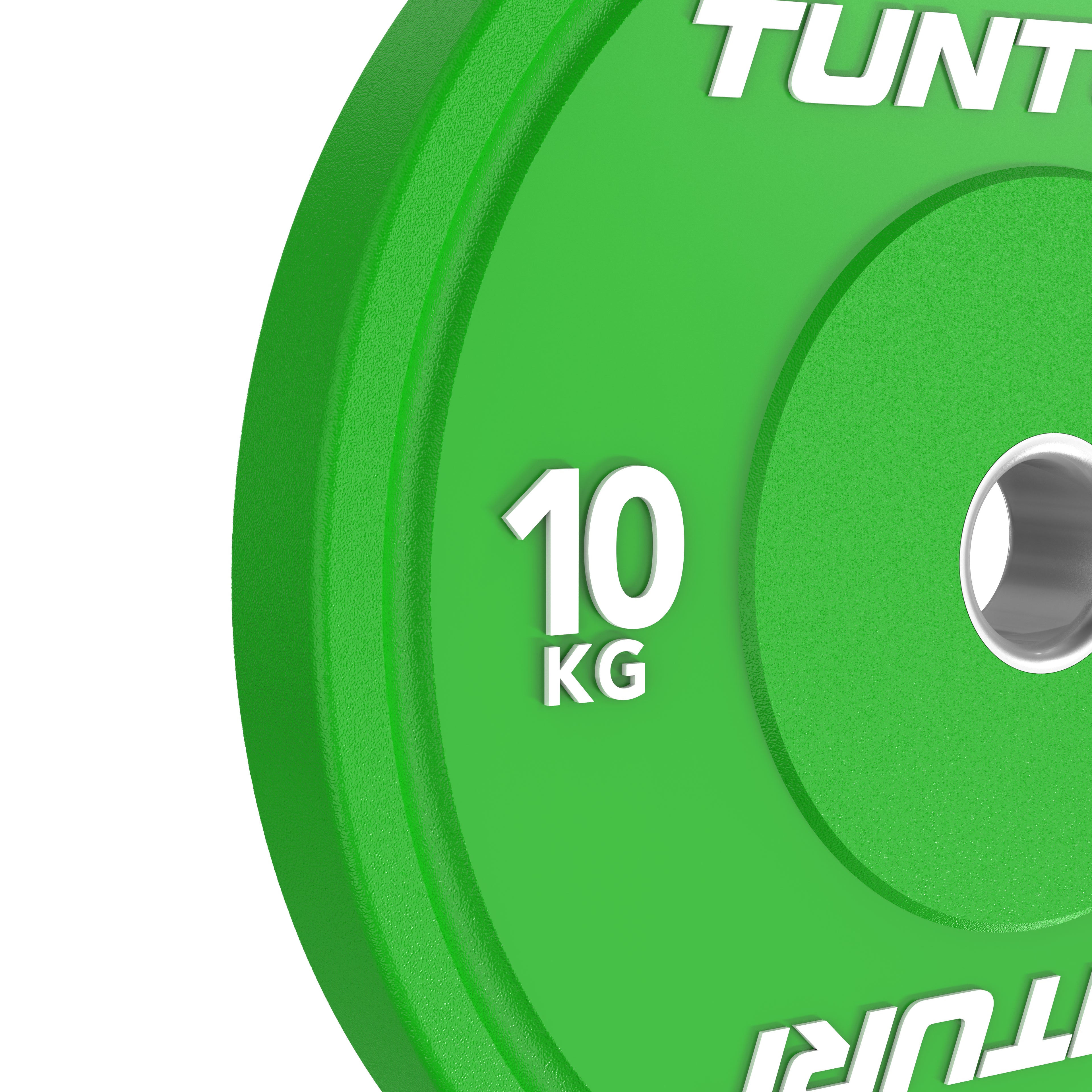 Tunturi Platinum Bumper Plate Green, 10kg afbeelding 9