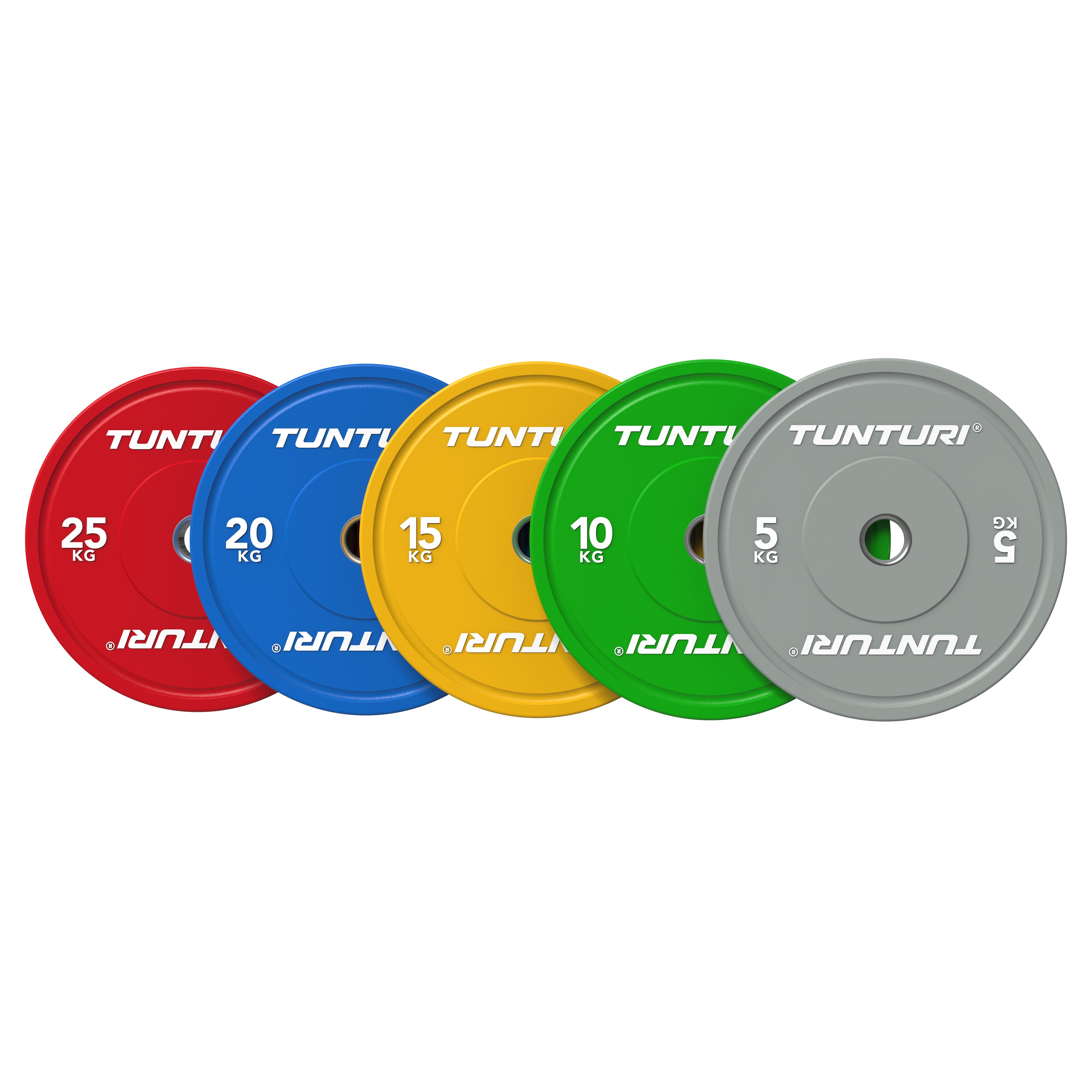 Tunturi Platinum Bumper Plate Yellow, 15kg afbeelding 5