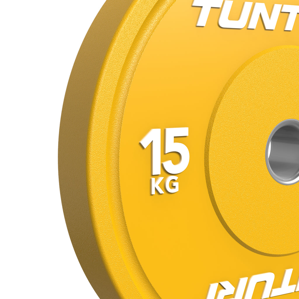 Tunturi Platinum Bumper Plate Yellow, 15kg afbeelding 9
