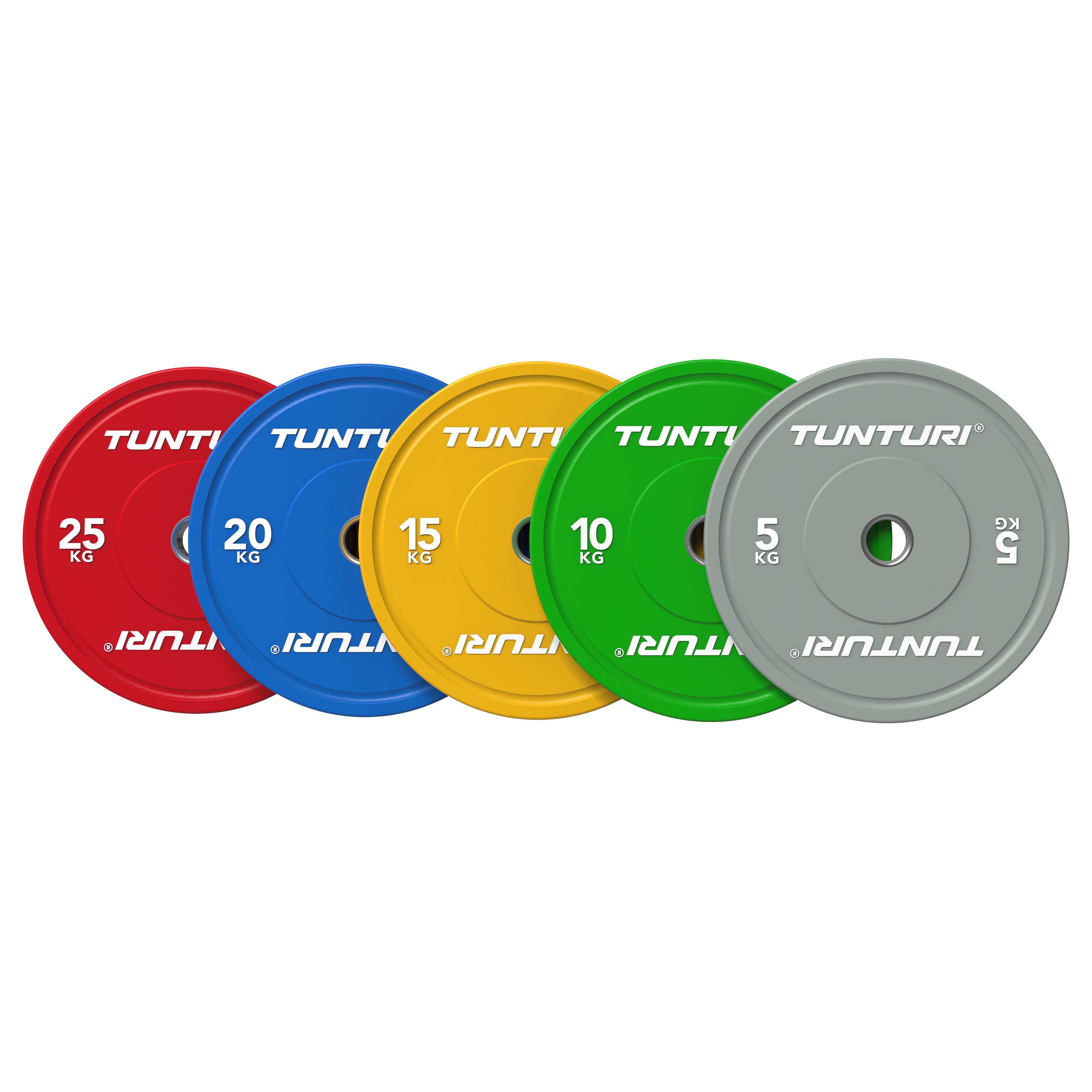 Tunturi Platinum Bumper Plate Blue, 20kg afbeelding 4