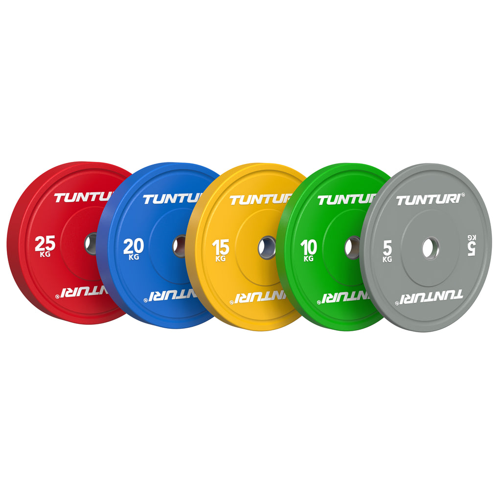 Tunturi Platinum Bumper Plate Blue, 20kg afbeelding 5