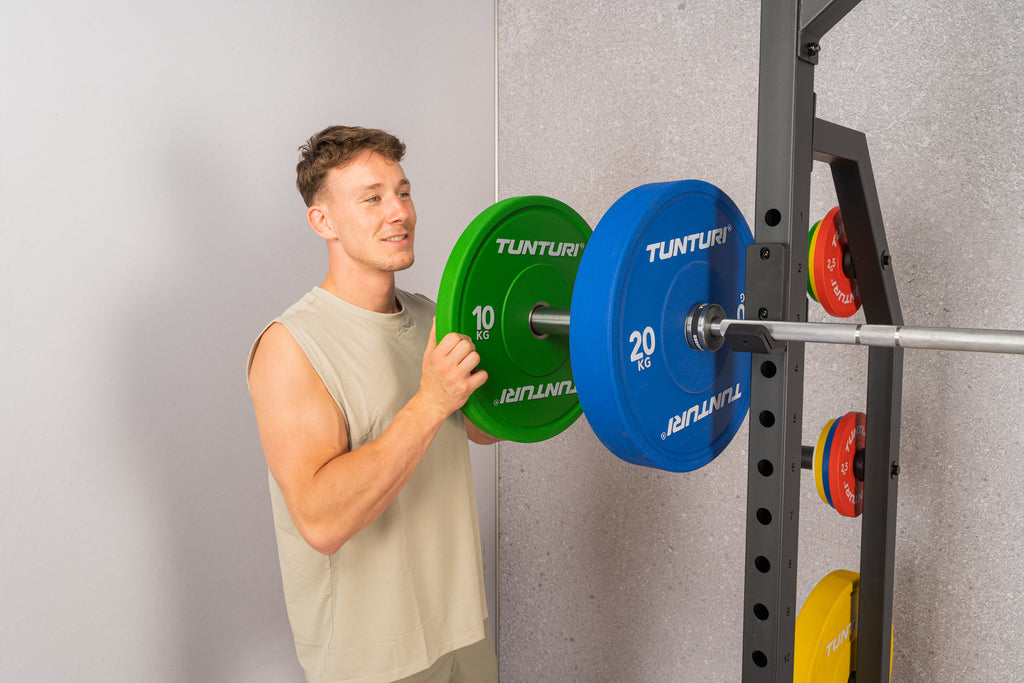 Tunturi Platinum Bumper Plate Blue, 20kg afbeelding 7