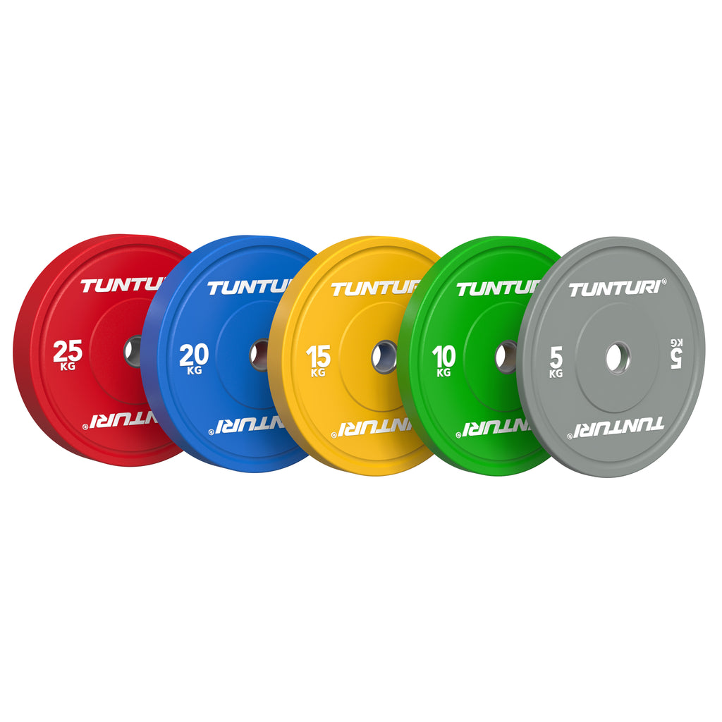 Tunturi Platinum Bumper Plate Red, 25kg afbeelding 4