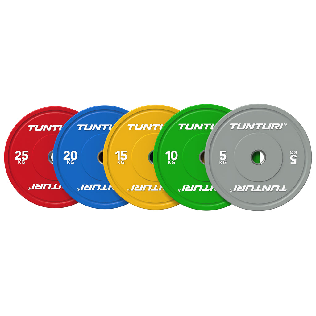 Tunturi Platinum Bumper Plate Red, 25kg afbeelding 5