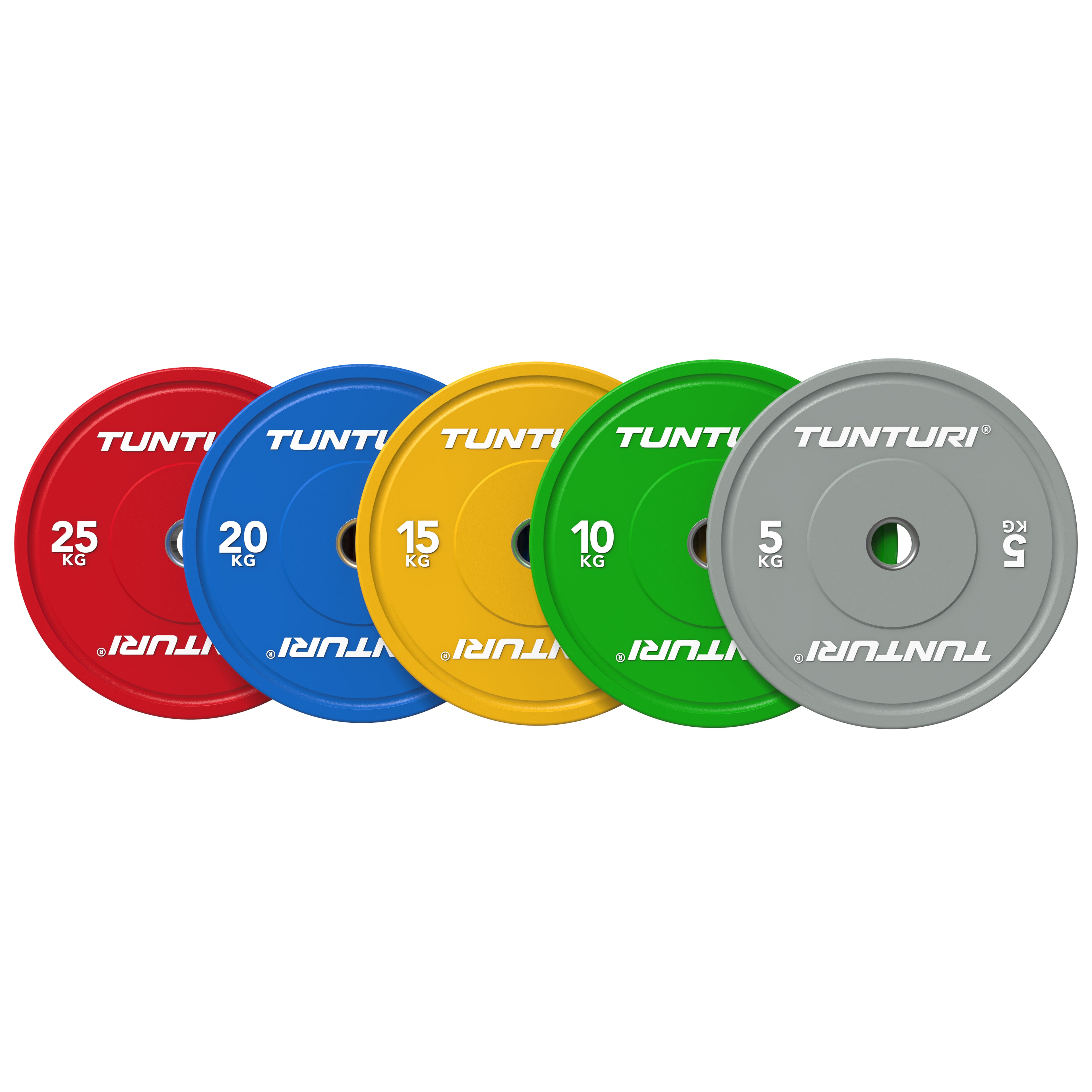 Tunturi Platinum Bumper Plate Red, 25kg afbeelding 5