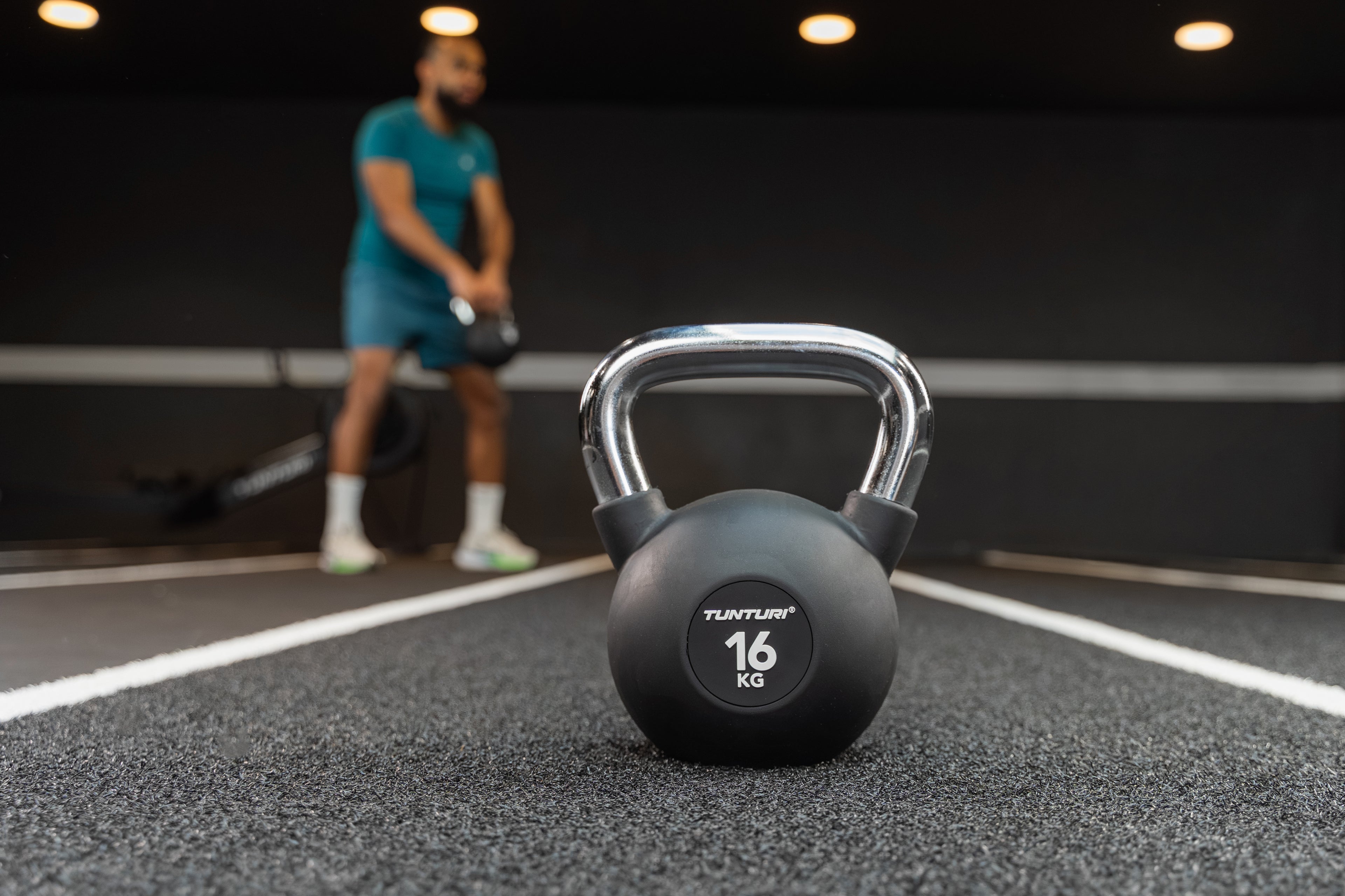 Tunturi Platinum Rubber Kettlebell, 6kg afbeelding 17