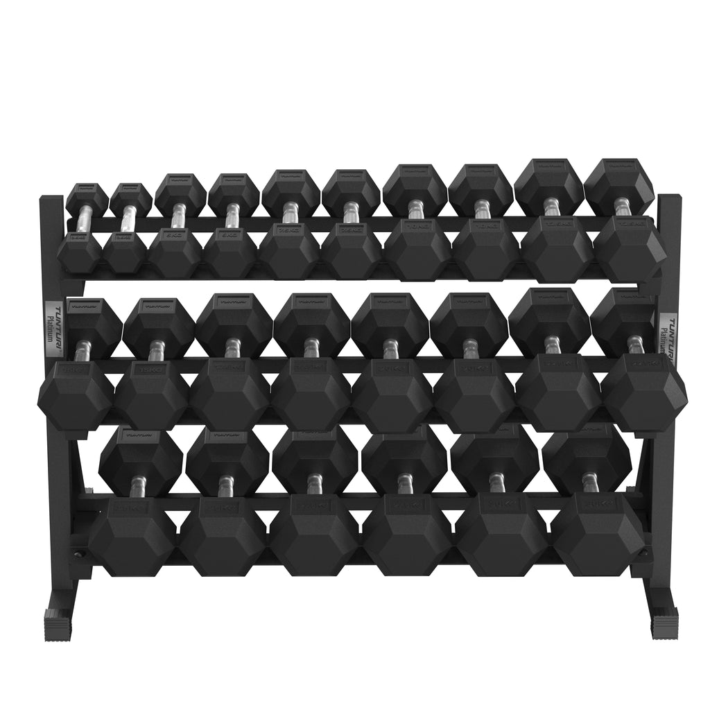 Tunturi Platinum Hex Rubber Dumbbell Rack afbeelding 6