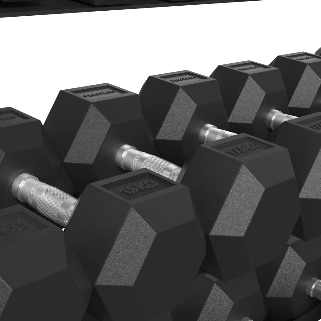 Tunturi Platinum Hex Rubber Dumbbell Rack afbeelding 8