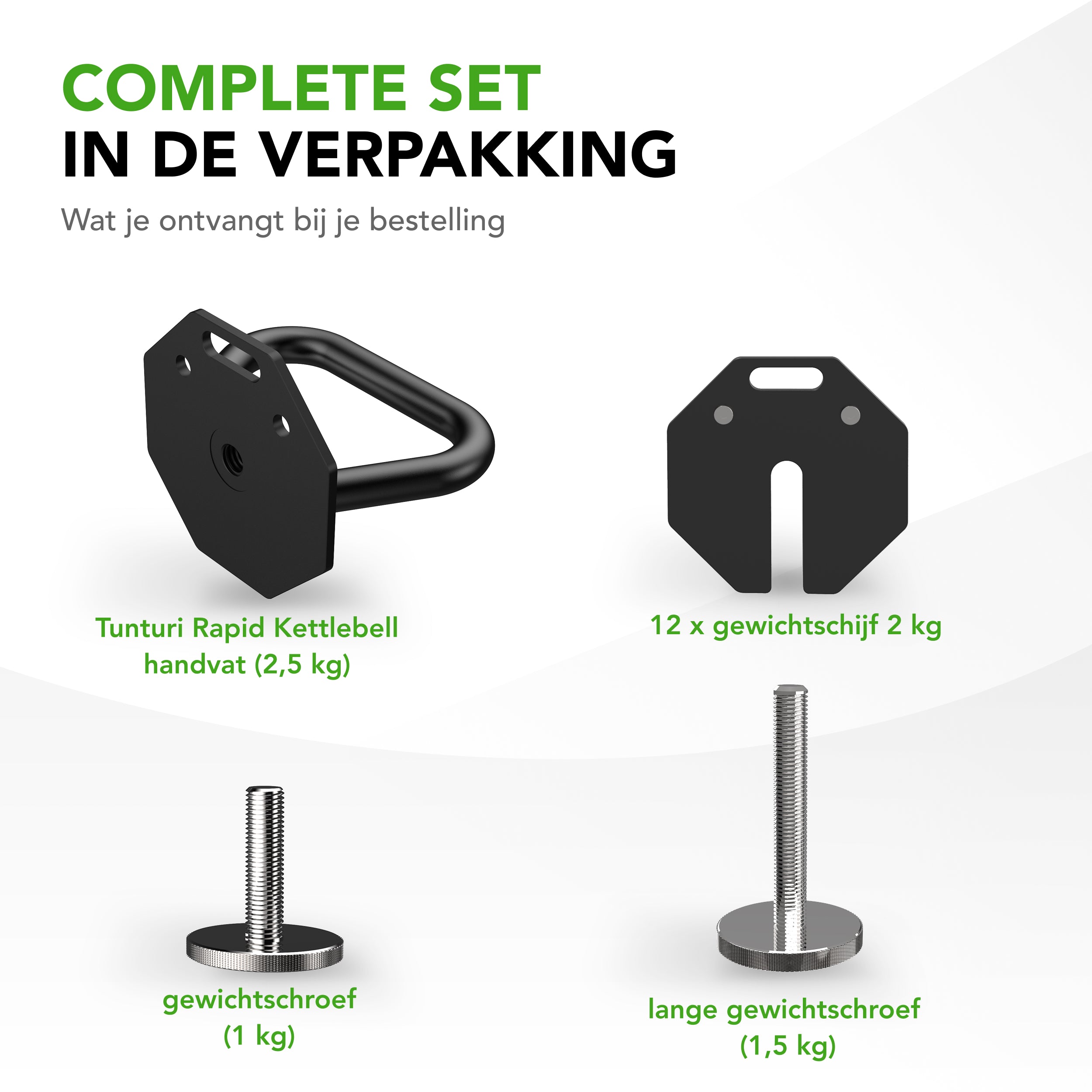 Tunturi Rapid Adjustable Kettlebell Set, 28kg afbeelding 3