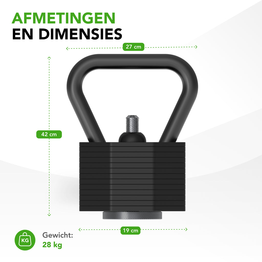 Tunturi Rapid Adjustable Kettlebell Set, 28kg afbeelding 5