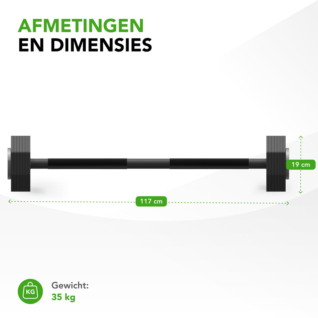 Tunturi Rapid Adjustable Barbell, 35kg afbeelding 5