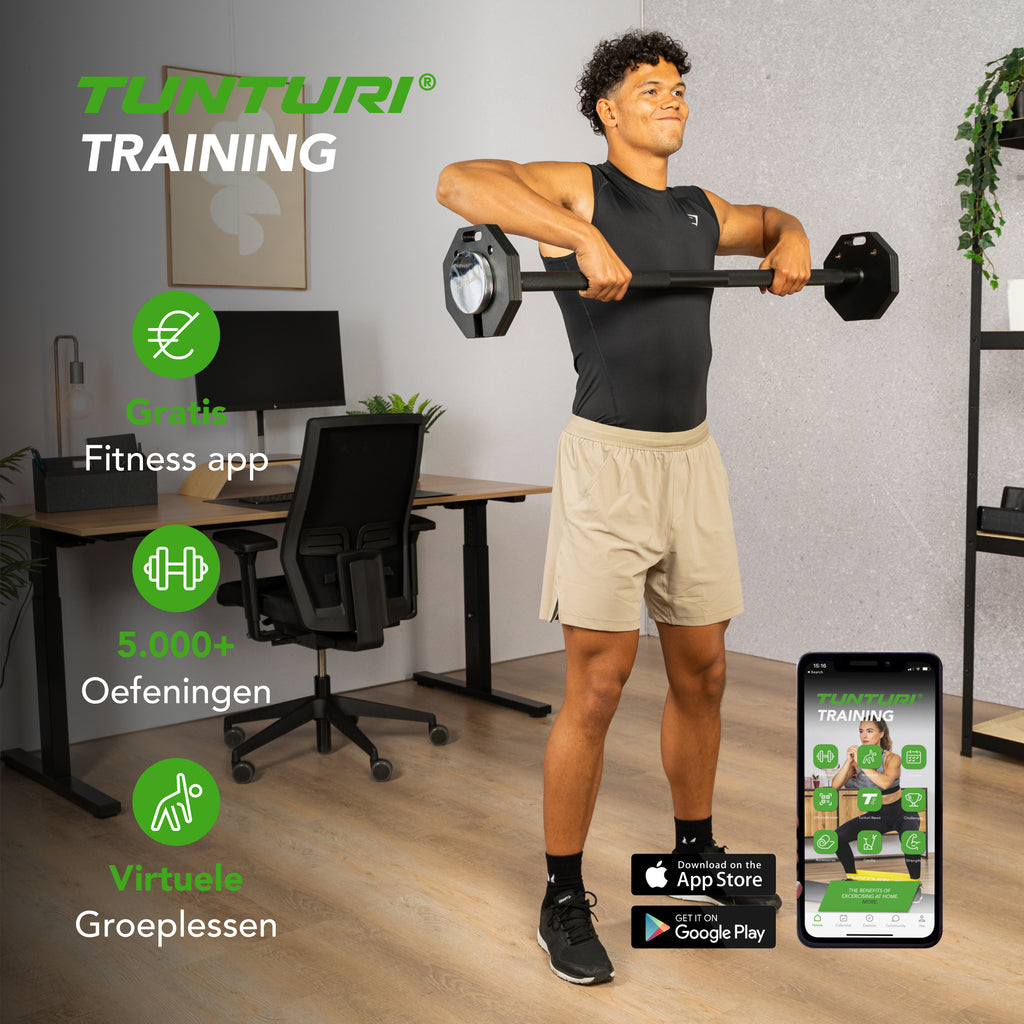 Tunturi Rapid Adjustable Barbell, 59kg afbeelding 10