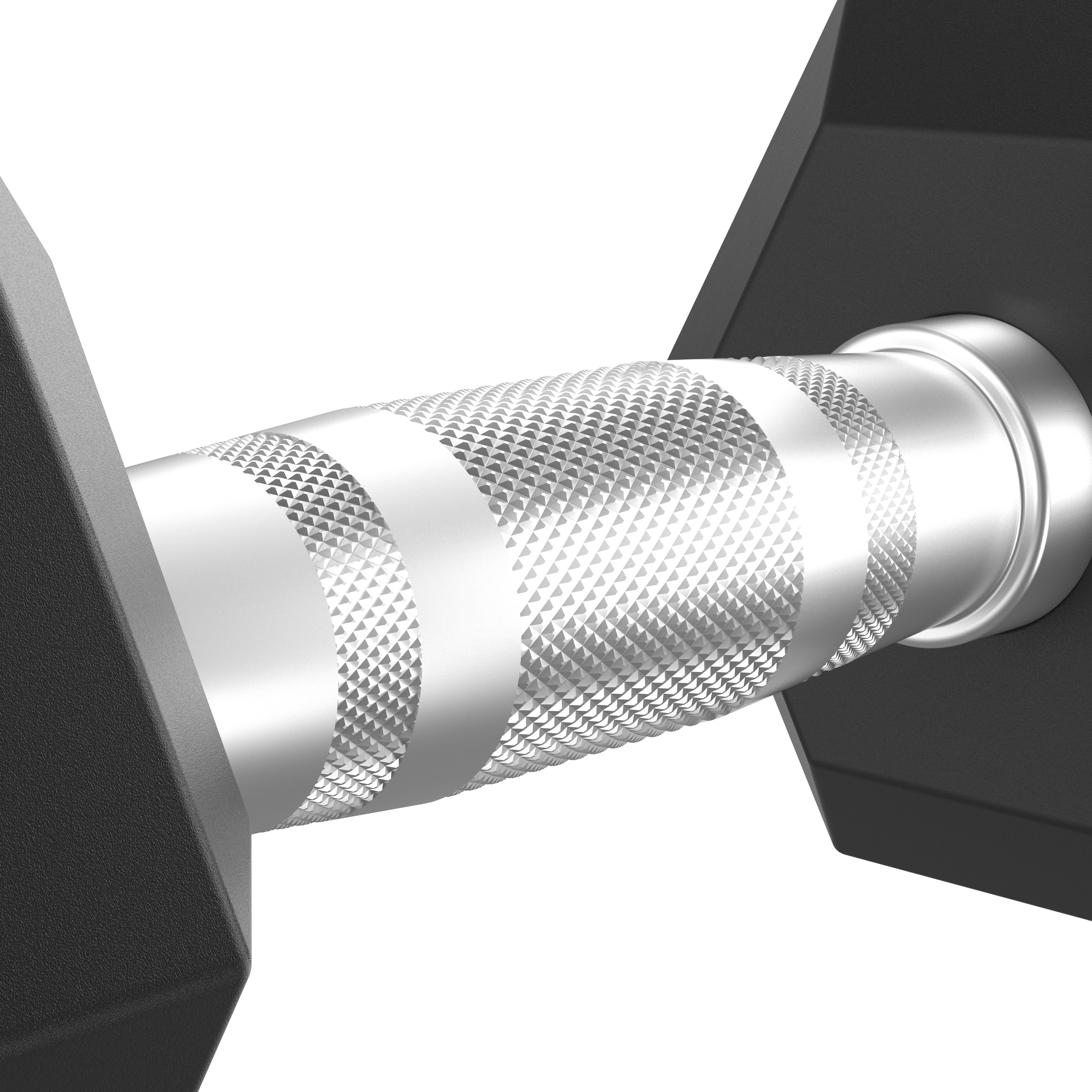 Tunturi Platinum Hex Rubber Dumbbell Set, 2.5-20kg afbeelding 4