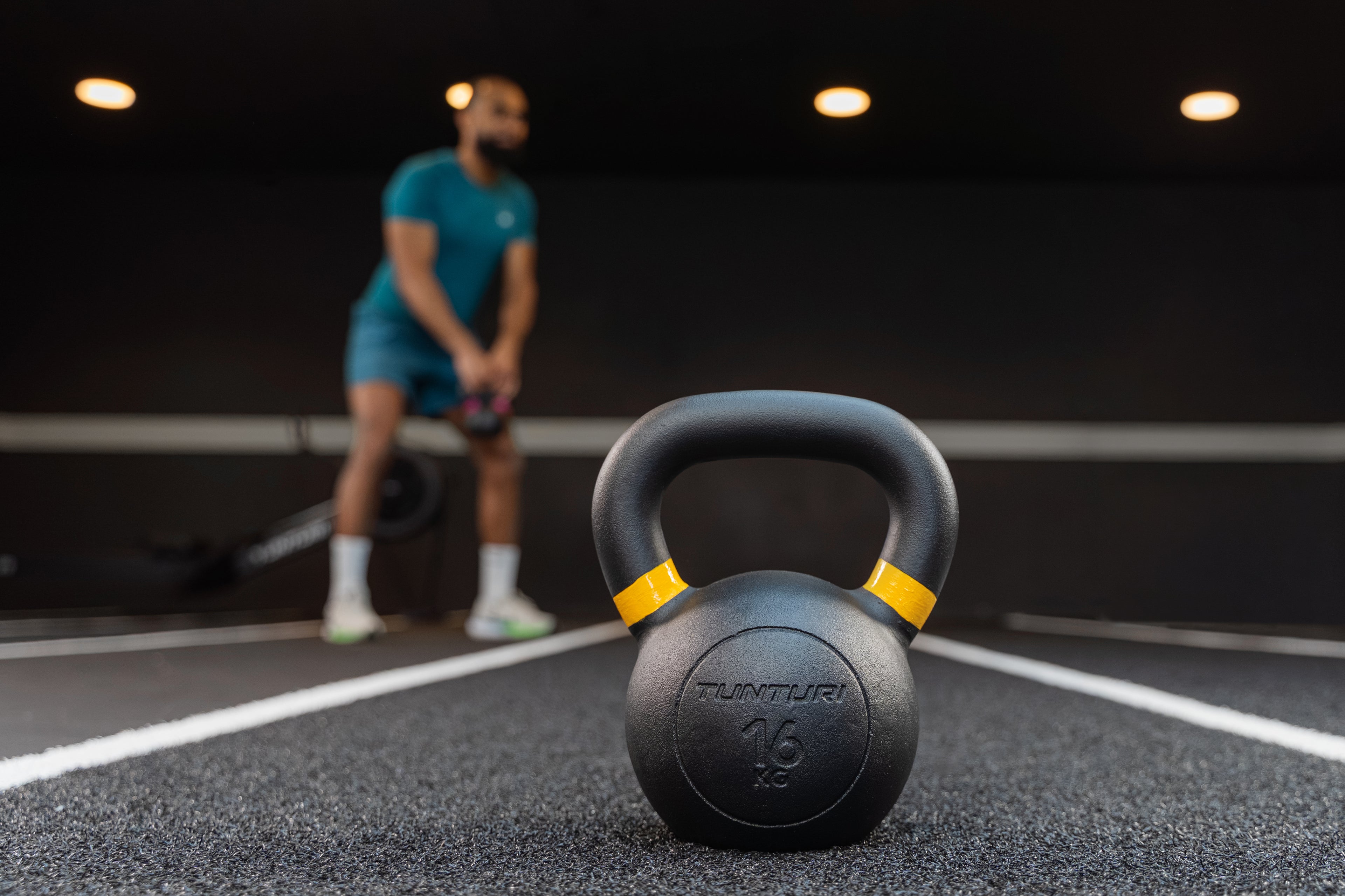 Tunturi Platinum Cast Iron Kettlebell, 16kg afbeelding 15