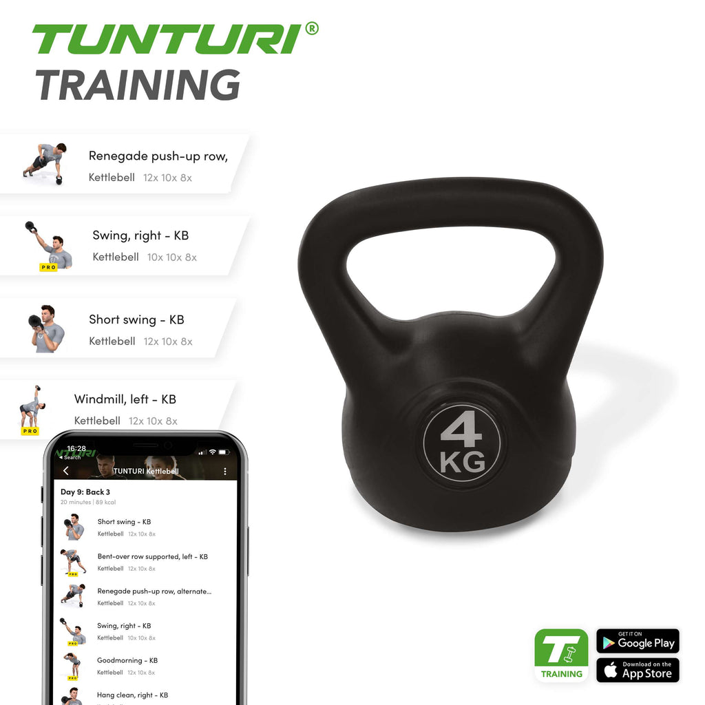 Tunturi PE Kettlebell 4kg afbeelding 4
