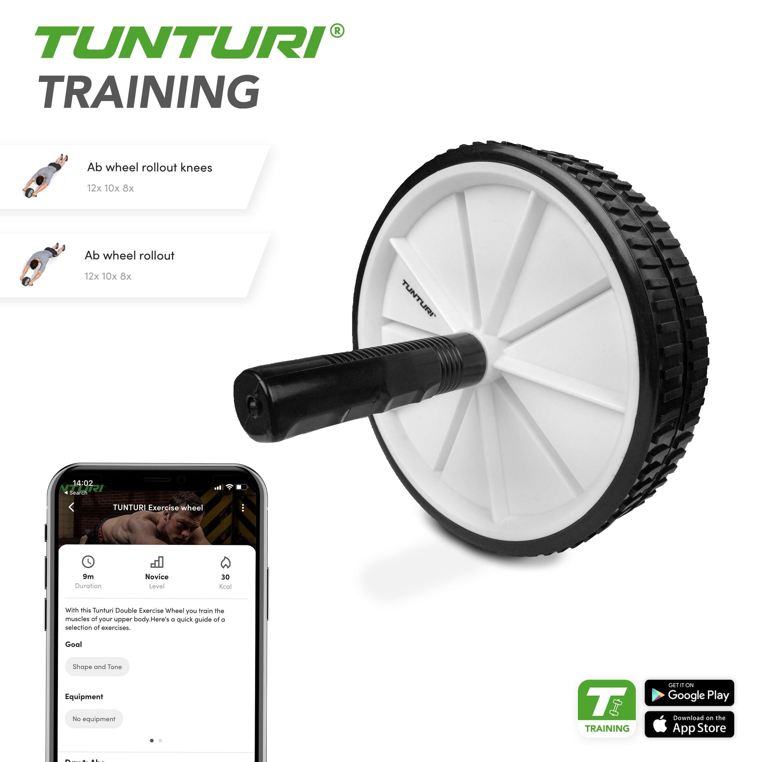 Tunturi Double Exercise Wheel afbeelding 4