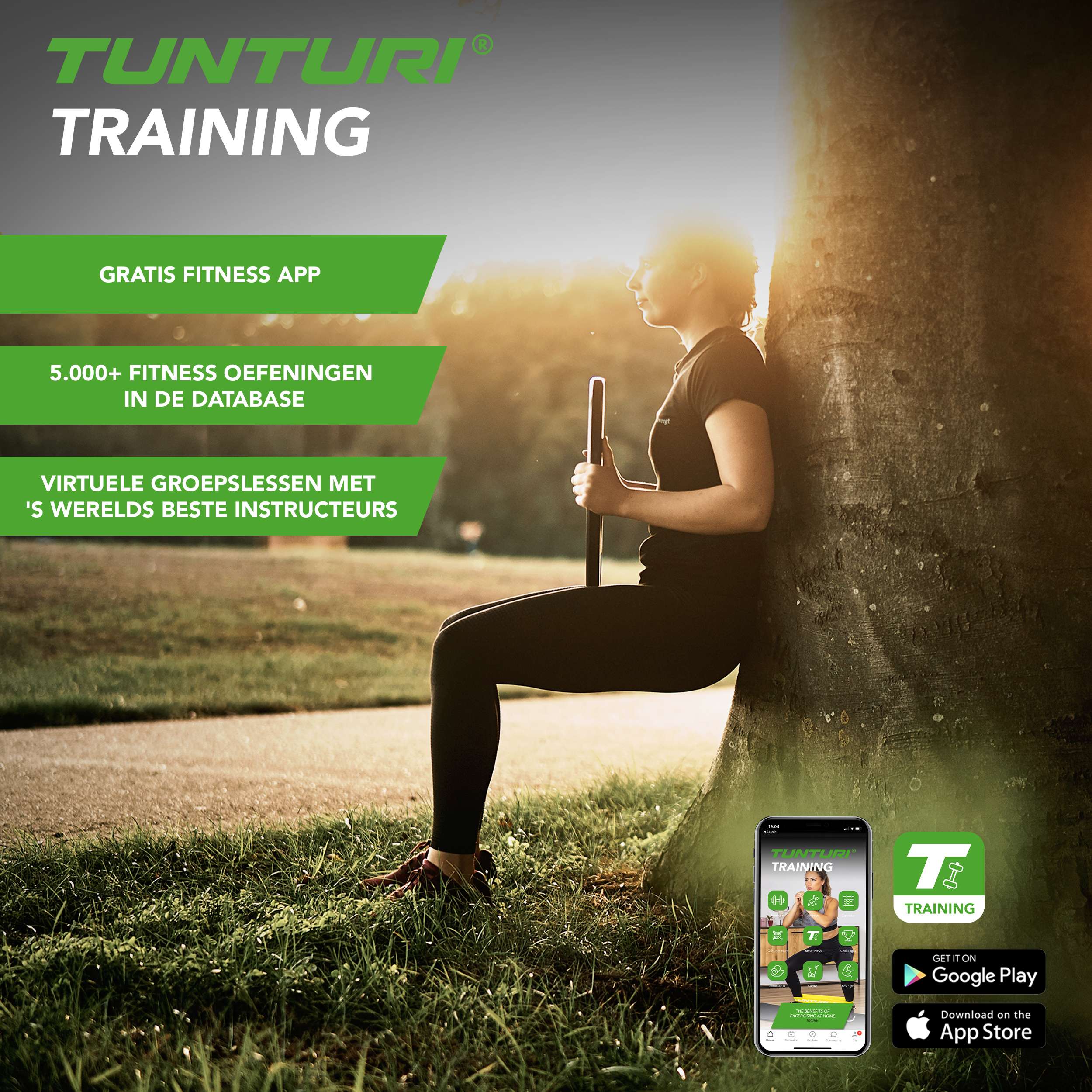 Tunturi Olympic Rubber Plate 10.0kg - Single afbeelding 2