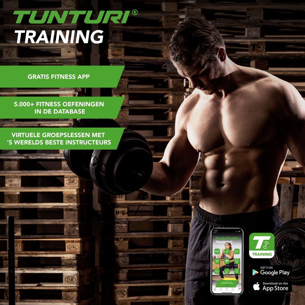 Tunturi Vinyl Dumbbellset 15kg afbeelding 5