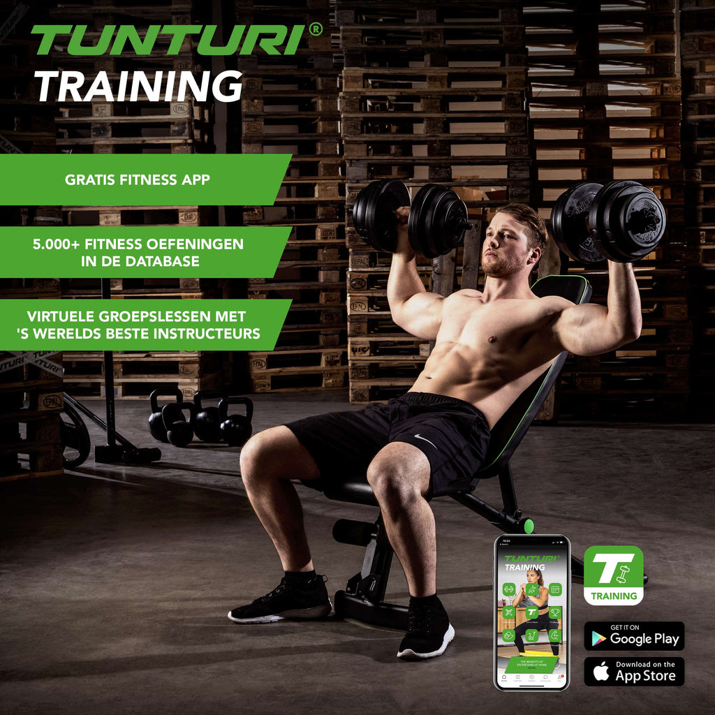Tunturi Vinyl Dumbbellset 28kg afbeelding 2
