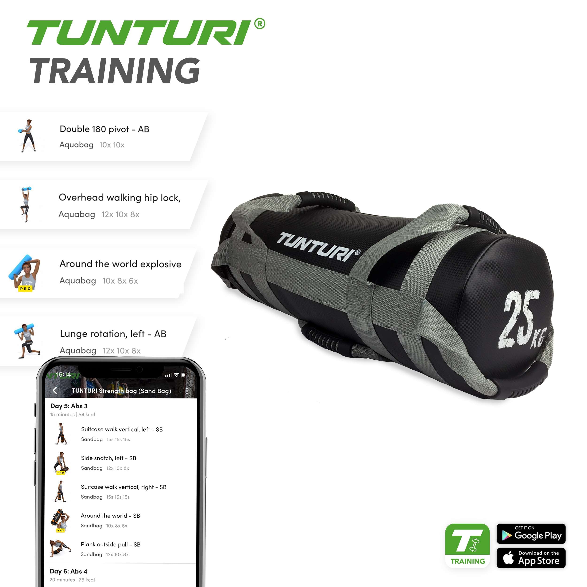Tunturi Strengthbag 25kg Black afbeelding 4