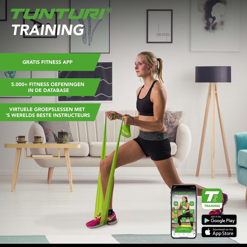 Tunturi Resistance Band, Medium, Greenc afbeelding 2