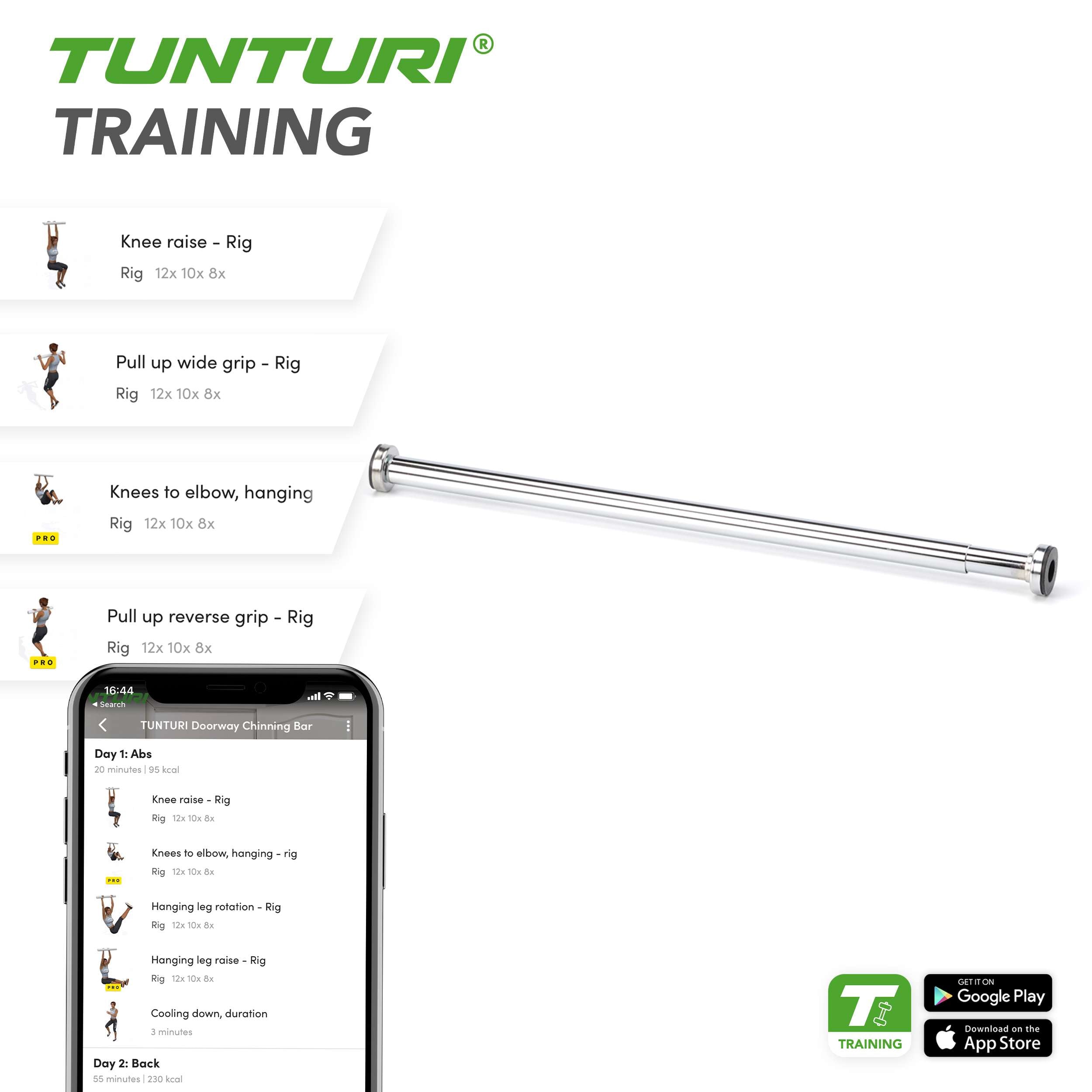 Tunturi Door-Way Chinning Bar afbeelding 3