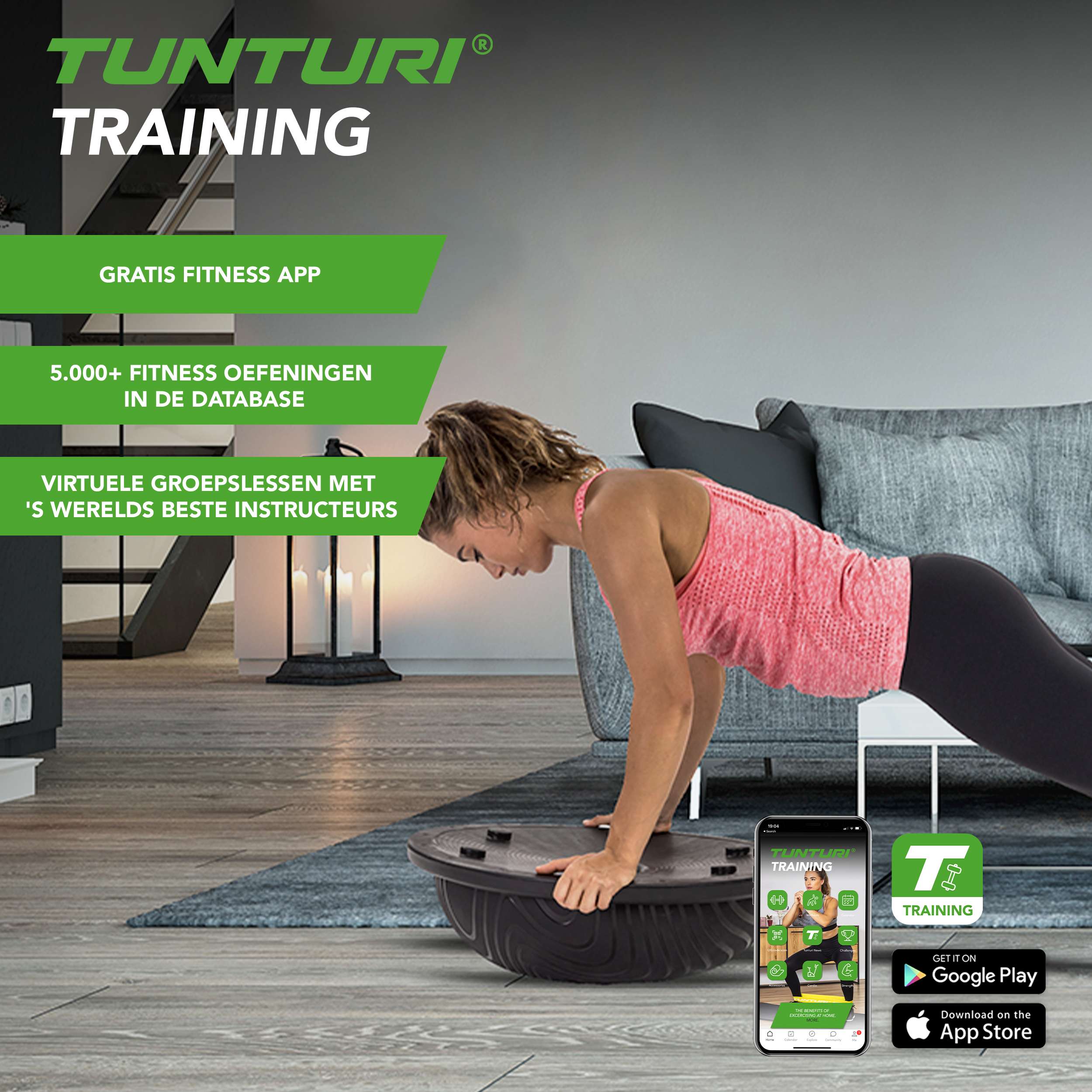 Tunturi Balance Trainer Incl Tubings afbeelding 3