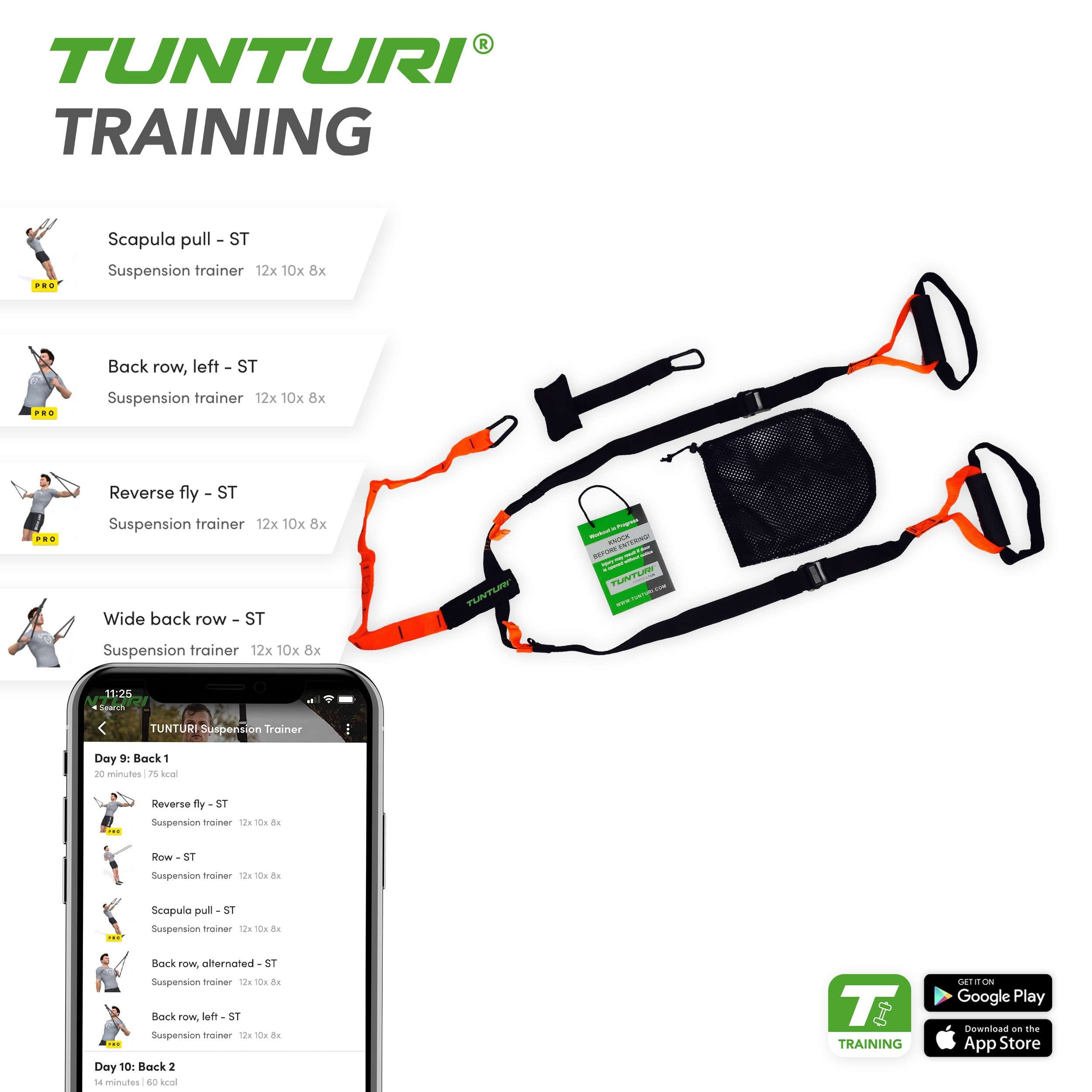 Tunturi Suspension / Sling Trainer afbeelding 4