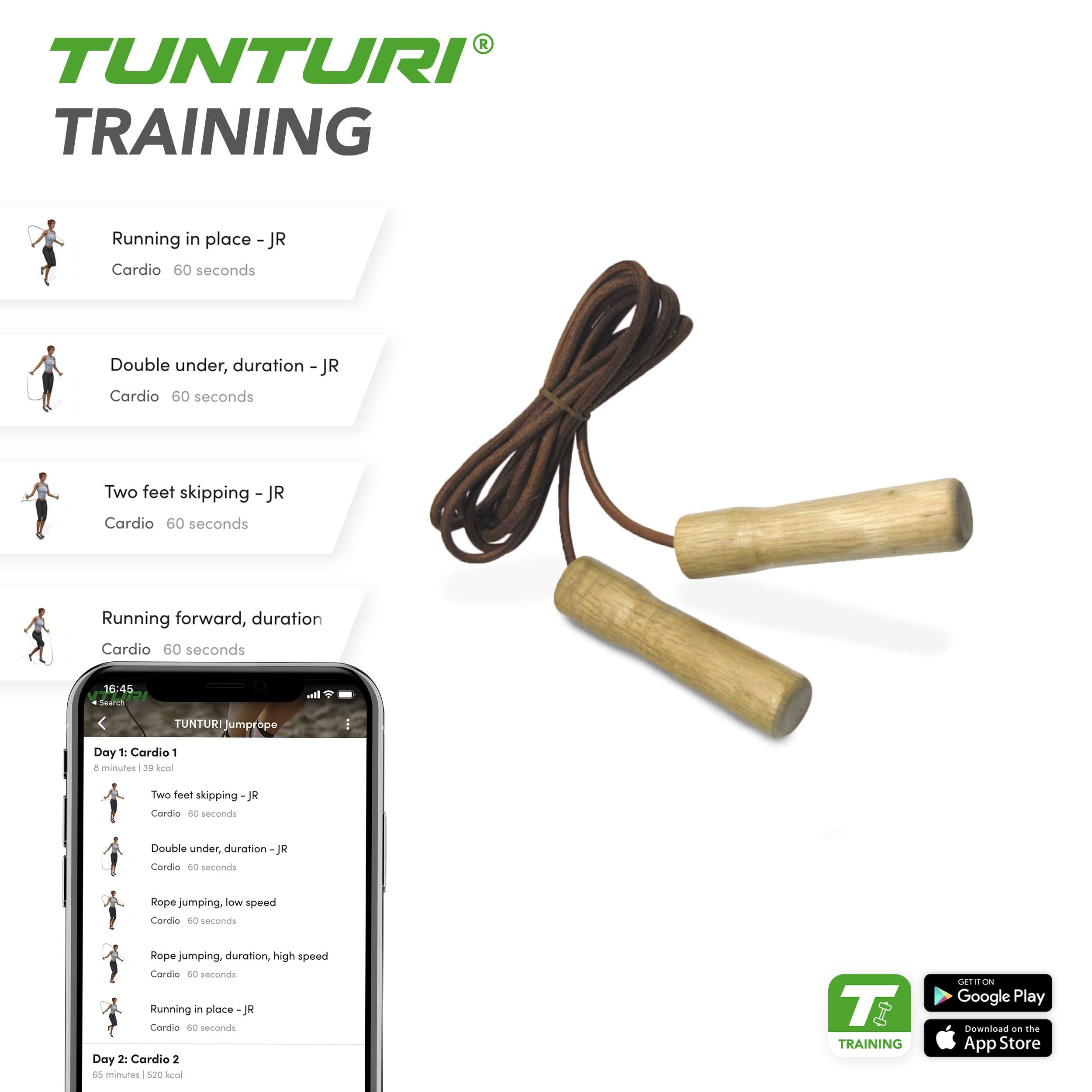 Tunturi Jumprope Leather afbeelding 3