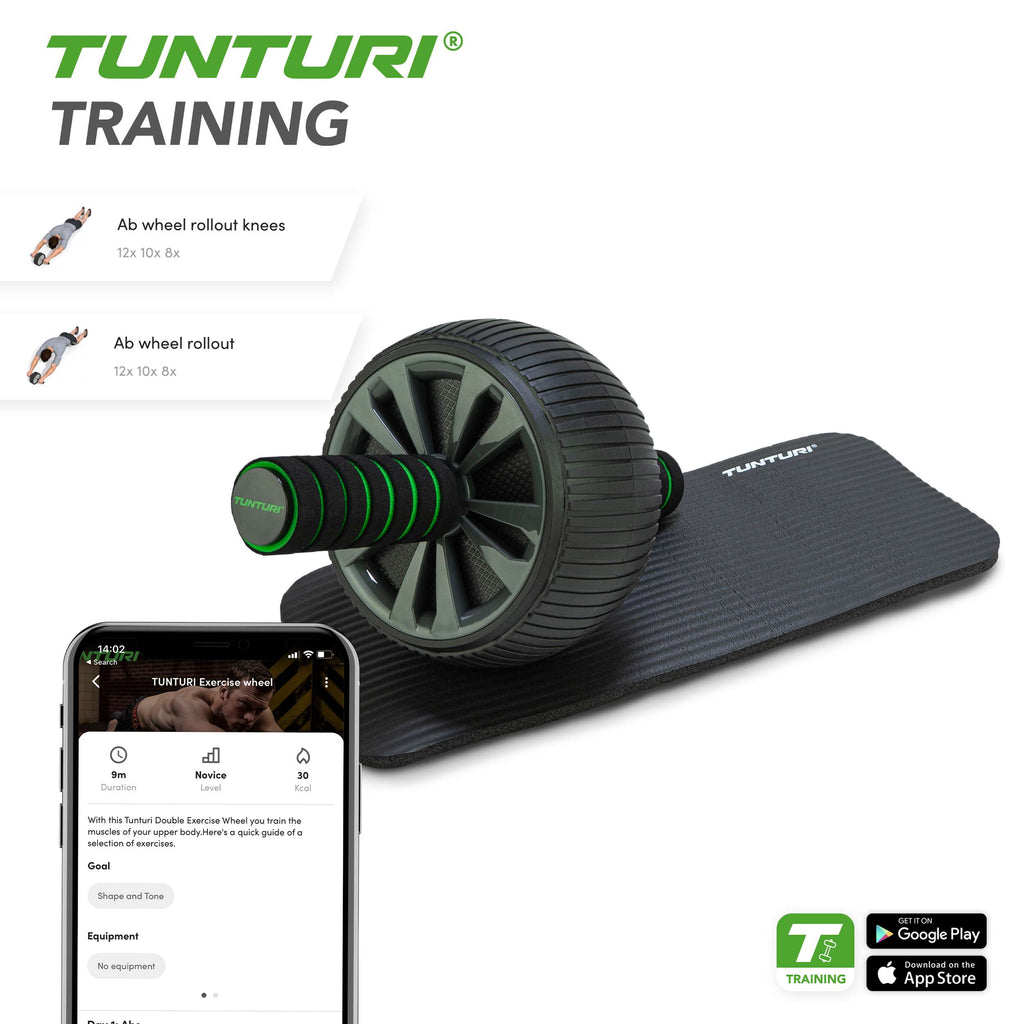 Tunturi Exercise Wheel Deluxe With NBR Knee Pad afbeelding 6