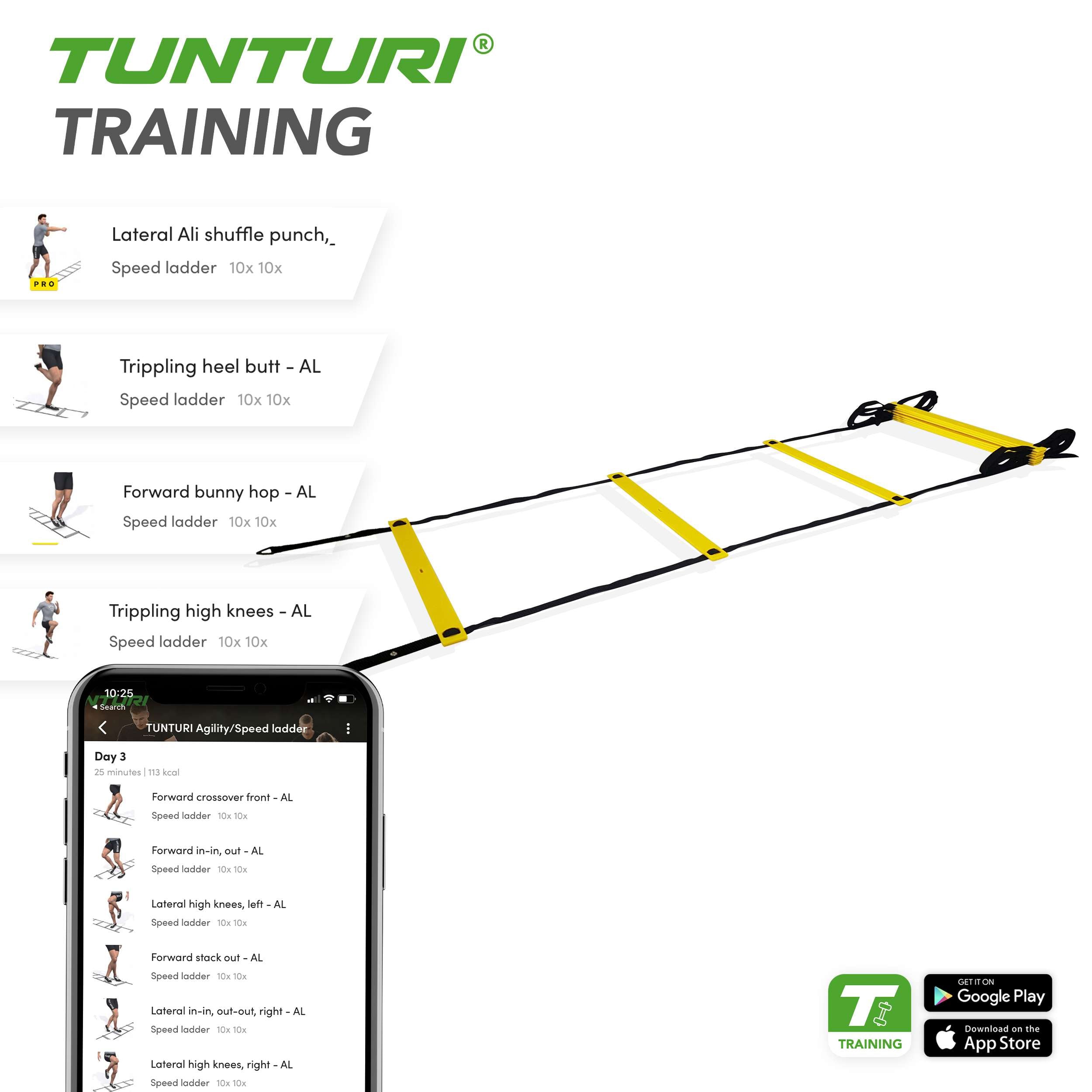 Tunturi Agility Ladder 4.5m afbeelding 3