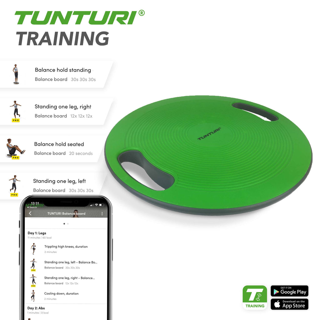 Tunturi Balance Board with Handles afbeelding 3
